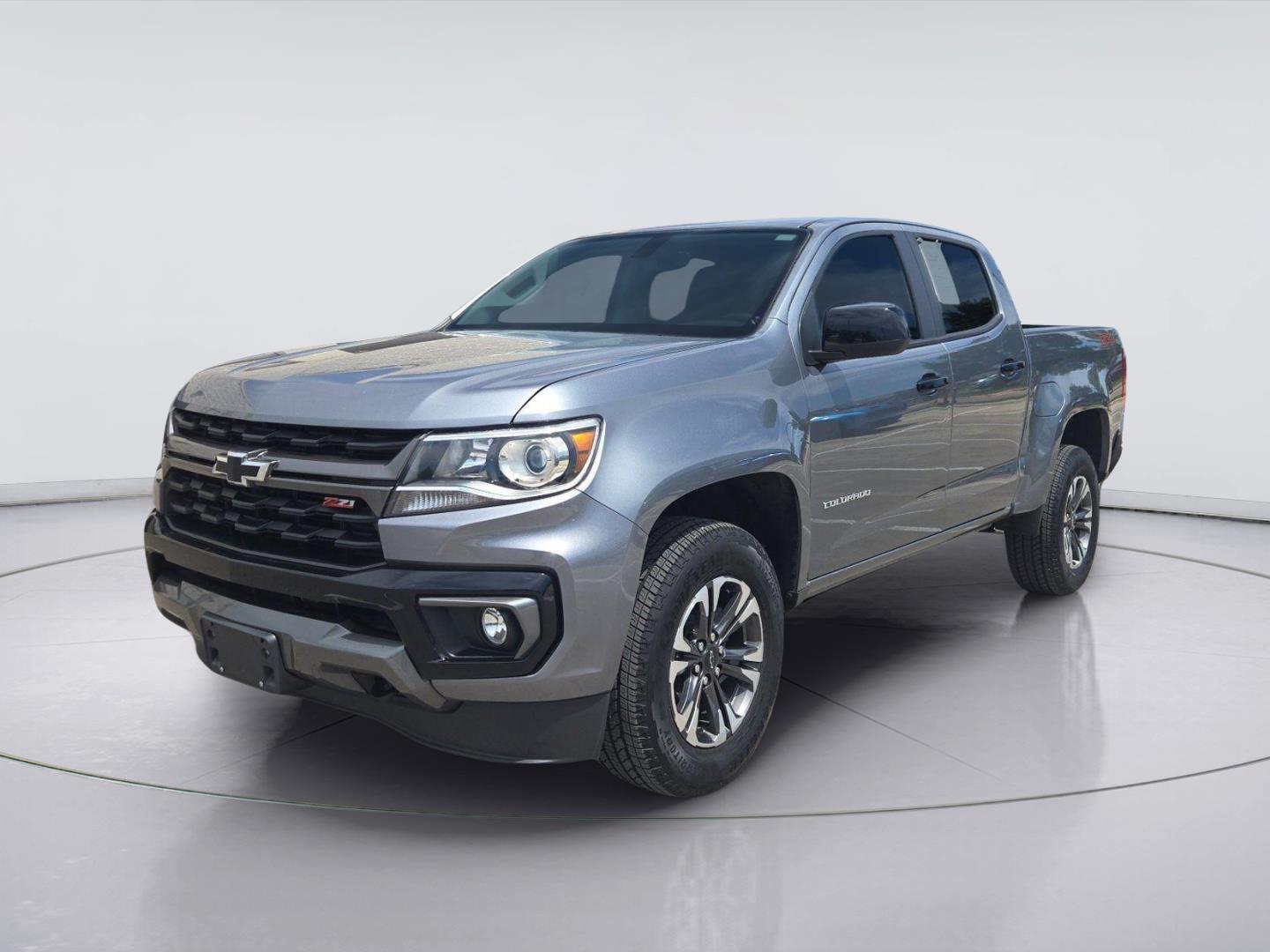 Gray (Satin Steel Metallic) 2021 Chevrolet Colorado Pickup Truck 4X2 8-Speed Automatic