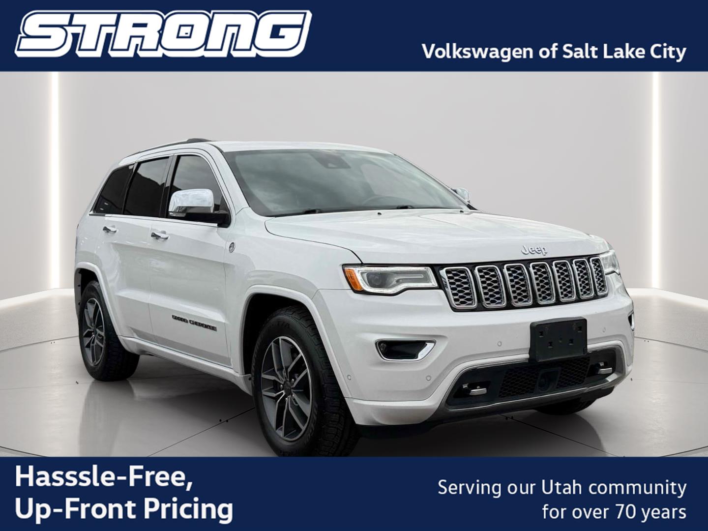 White (Ivory 3-Coat) 2019 Jeep Grand Cherokee SUV / Crossover Four-Wheel Drive 8-Speed Automatic