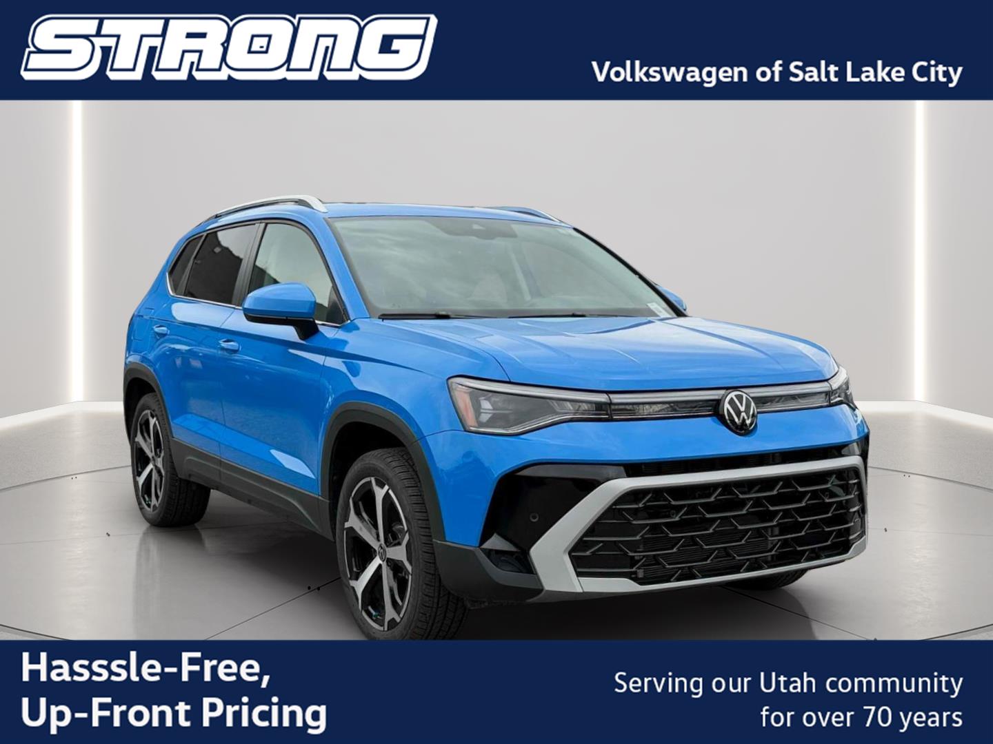 Cornflower Blue 2025 Volkswagen Taos SUV / Crossover All-Wheel Drive Automatic