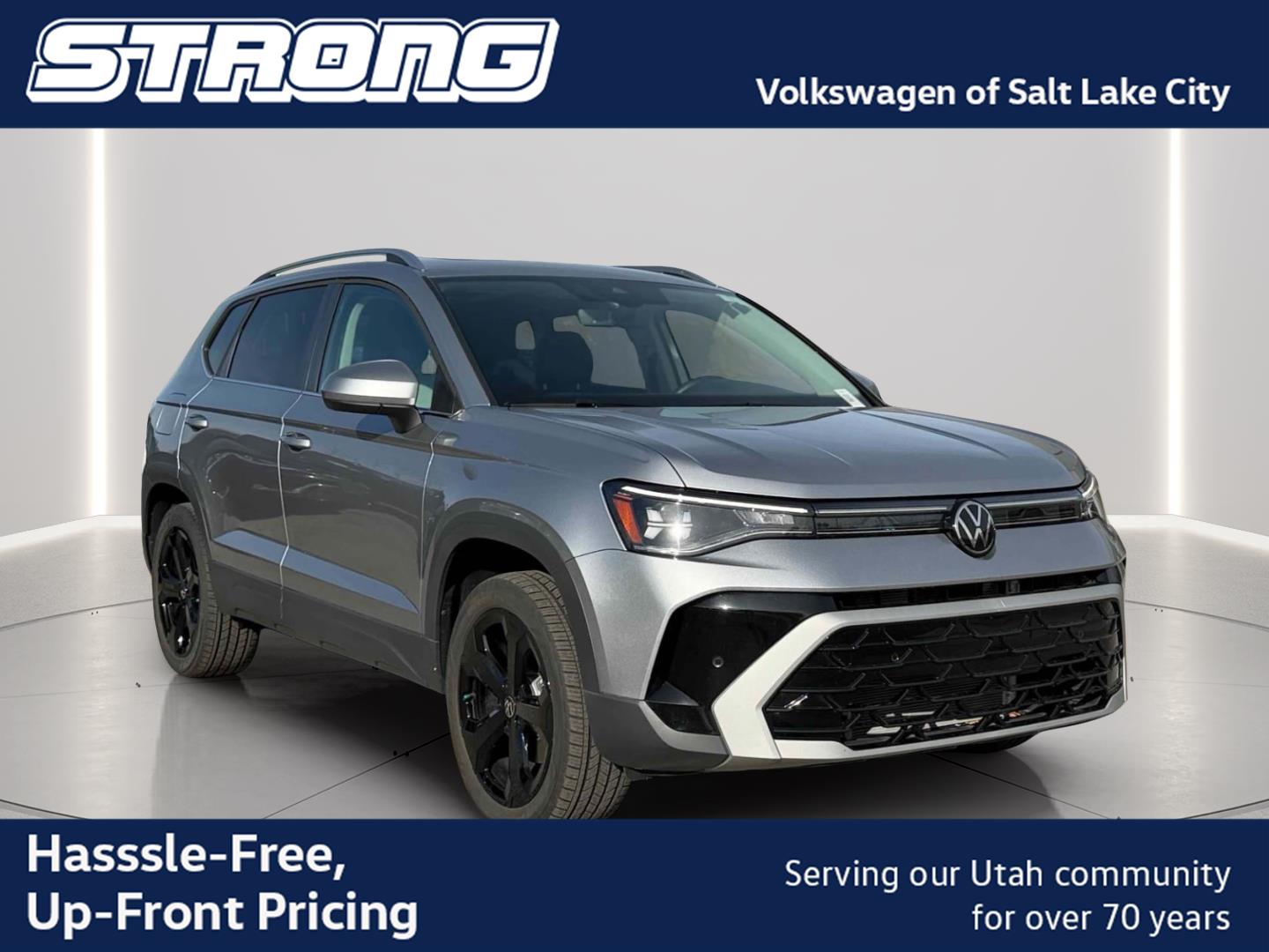 Pyrite Silver Metallic 2025 Volkswagen Taos SUV / Crossover All-Wheel Drive Automatic