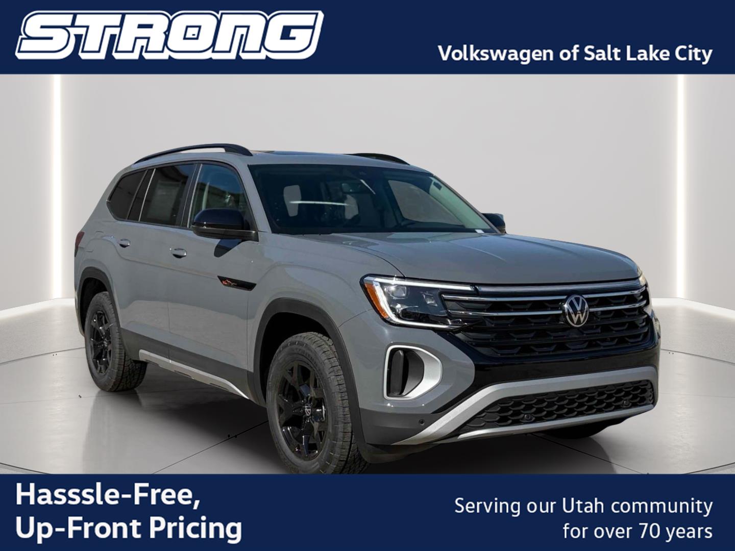 Pure Gray 2026 Volkswagen Atlas SUV / Crossover All-Wheel Drive Automatic