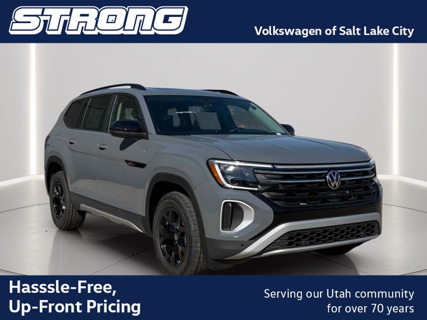 Pure Gray 2026 Volkswagen Atlas SUV / Crossover All-Wheel Drive Automatic