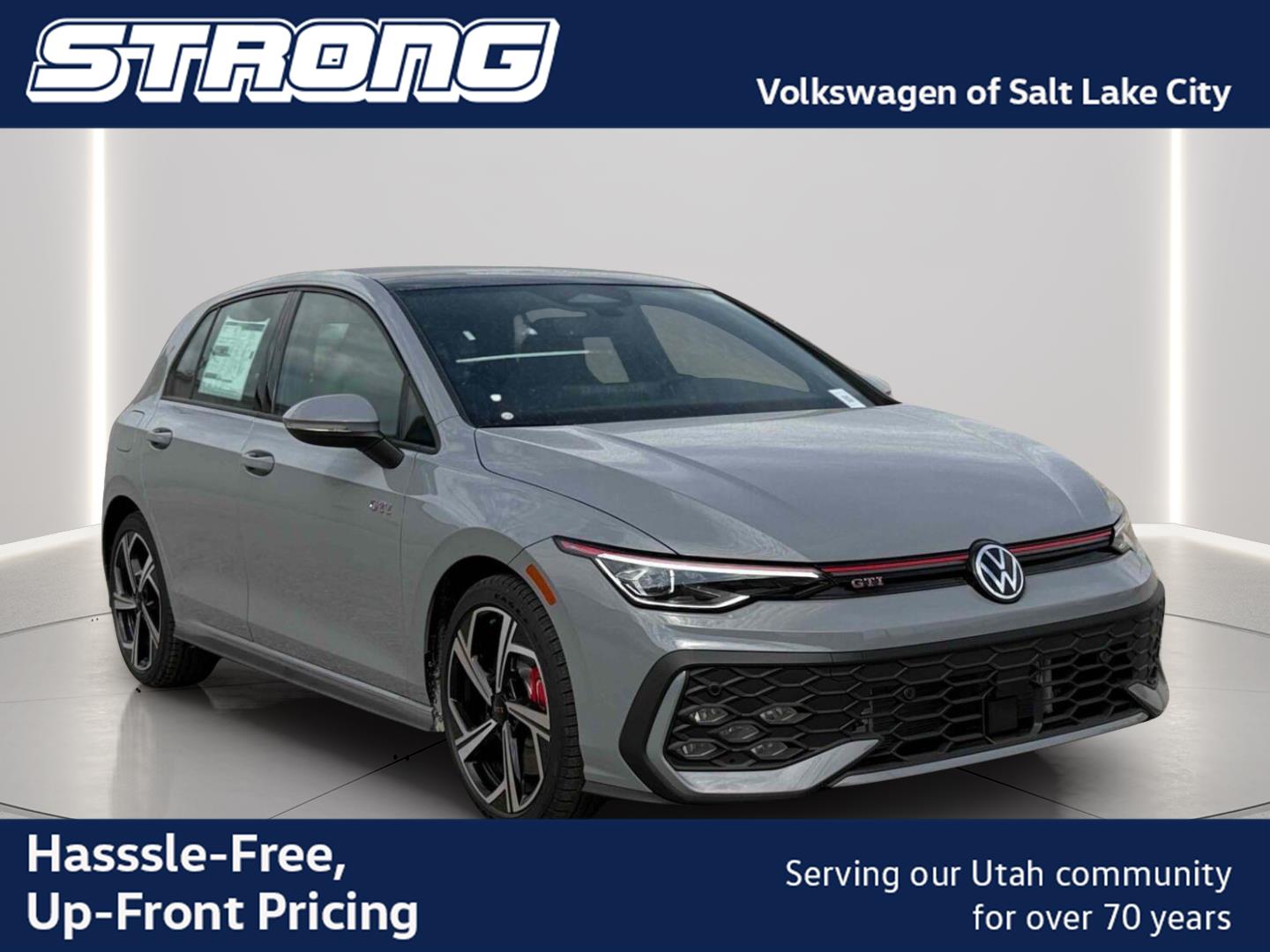 moonstone gray 2026 Volkswagen Golf GTI Hatchback Front-Wheel Drive Automatic