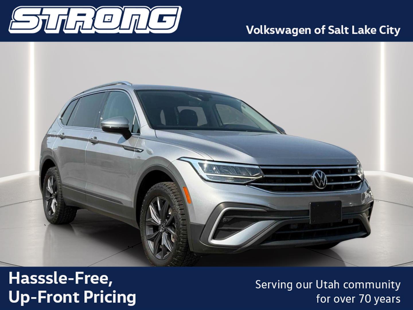 Pyrite Silver Metallic 2023 Volkswagen Tiguan SUV / Crossover All-Wheel Drive Automatic