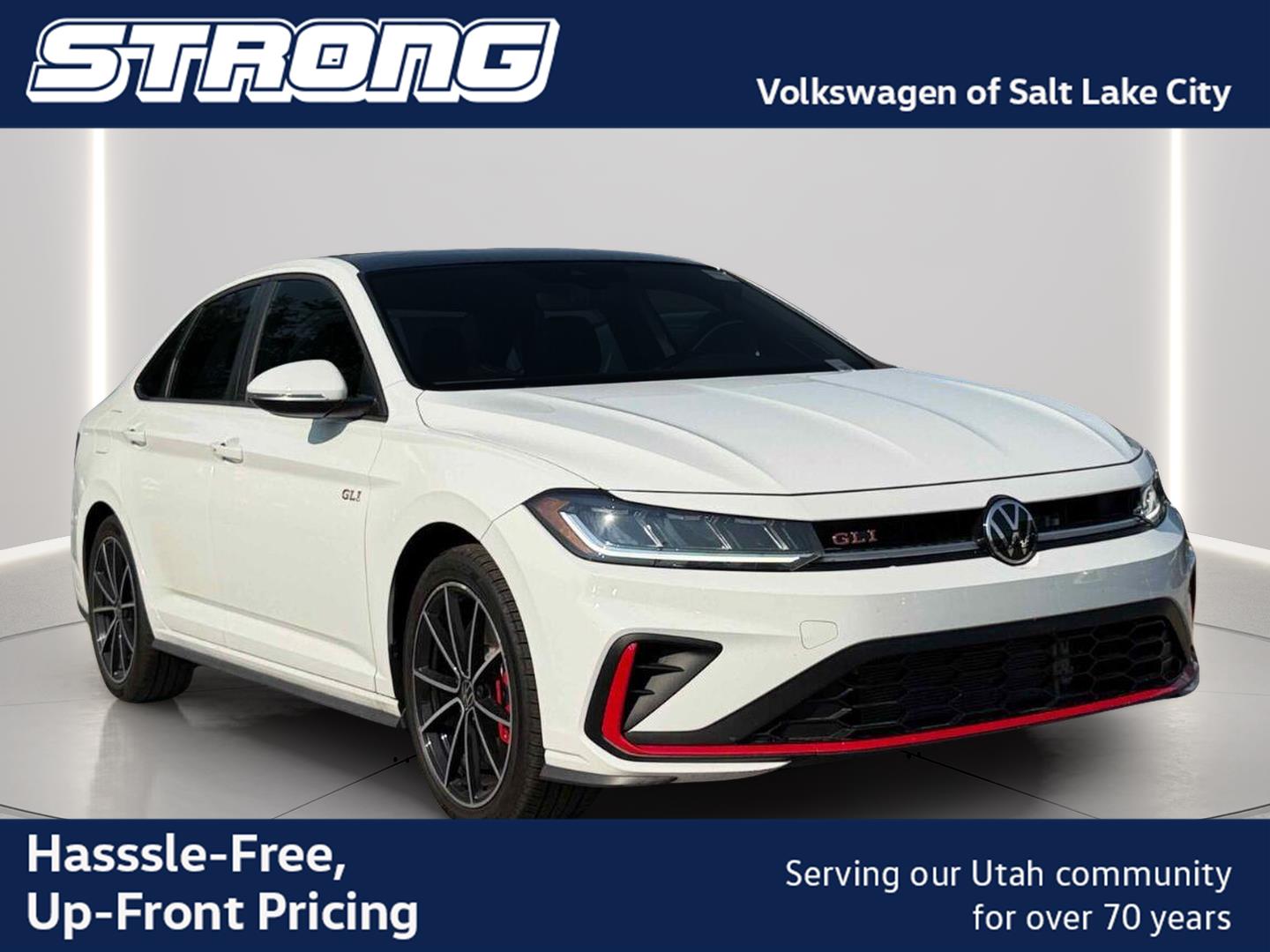 Pure White 2025 Volkswagen Jetta GLI Sedan Front-Wheel Drive Manual