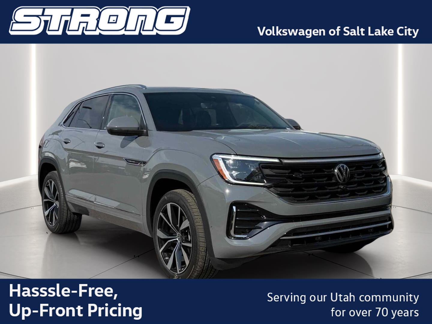 Pure Gray 2026 Volkswagen Atlas Cross Sport SUV / Crossover All-Wheel Drive Automatic