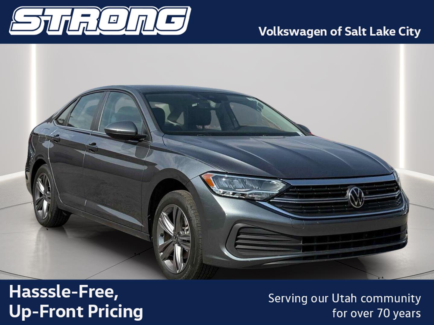 Platinum Gray Metallic 2023 Volkswagen Jetta Sedan Front-Wheel Drive Automatic