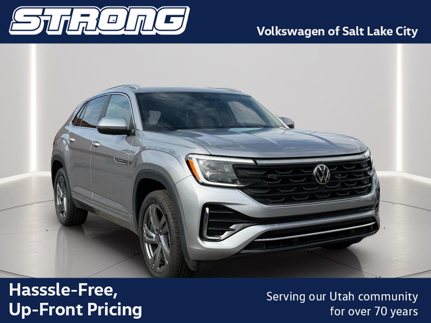Silver Mist Metallic 2024 Volkswagen Atlas Cross Sport SUV / Crossover All-Wheel Drive Automatic