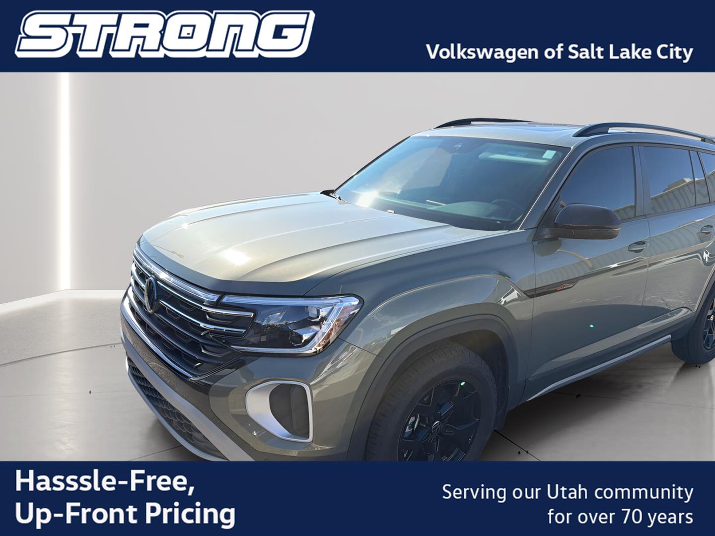 Avocado Green Pearl 2025 Volkswagen Atlas SUV / Crossover All-Wheel Drive Automatic