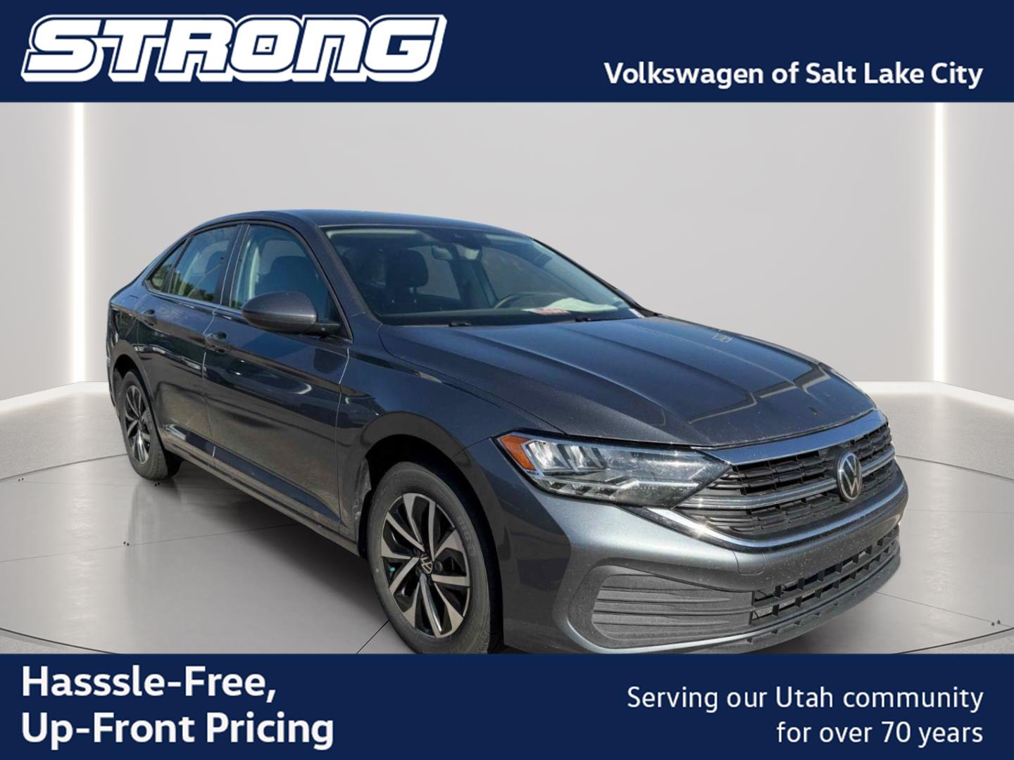 Platinum Gray Metallic 2023 Volkswagen Jetta Sedan Front-Wheel Drive Automatic