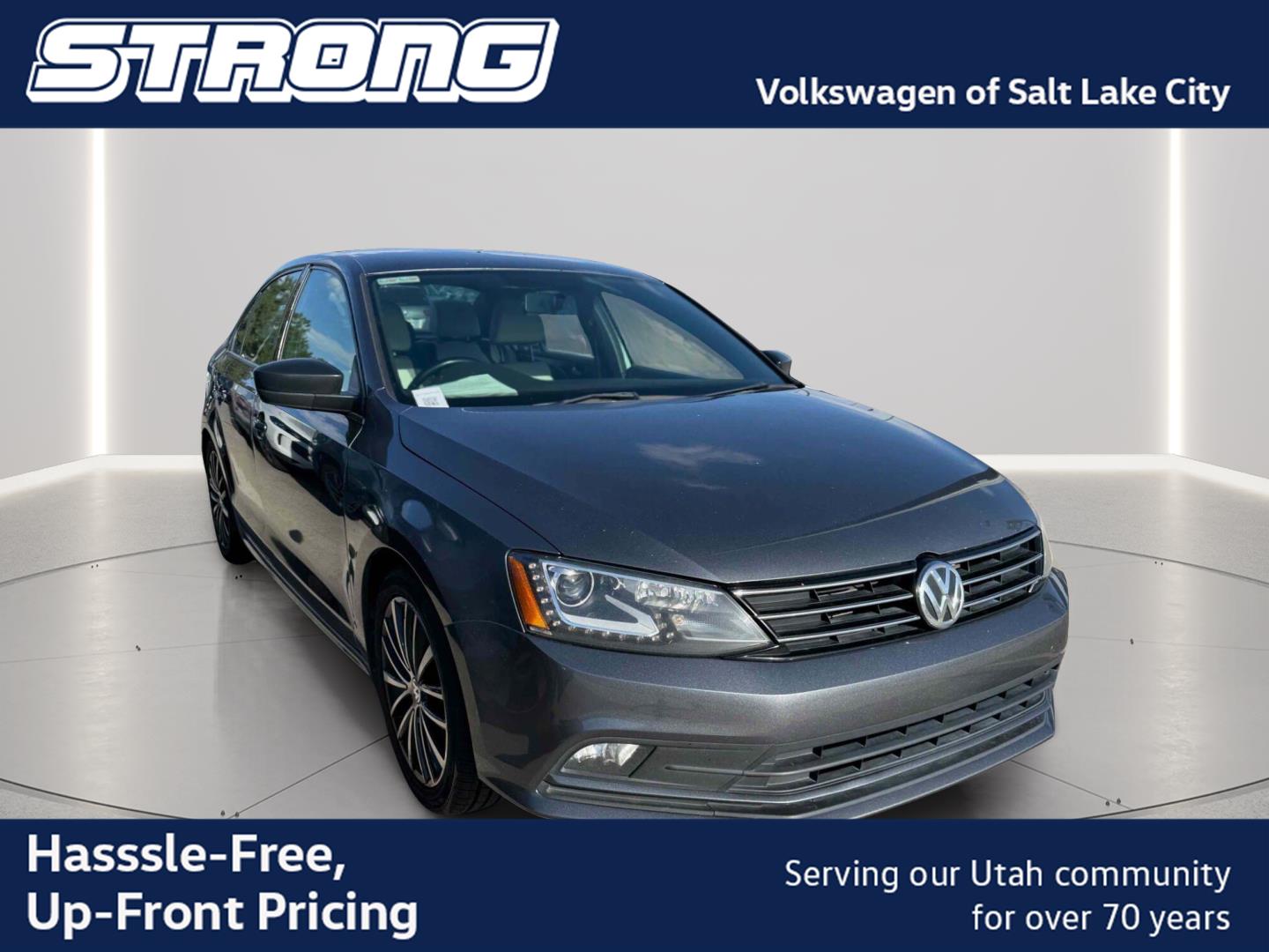 Platinum Gray Metallic 2016 Volkswagen Jetta Sedan Front-Wheel Drive Automatic