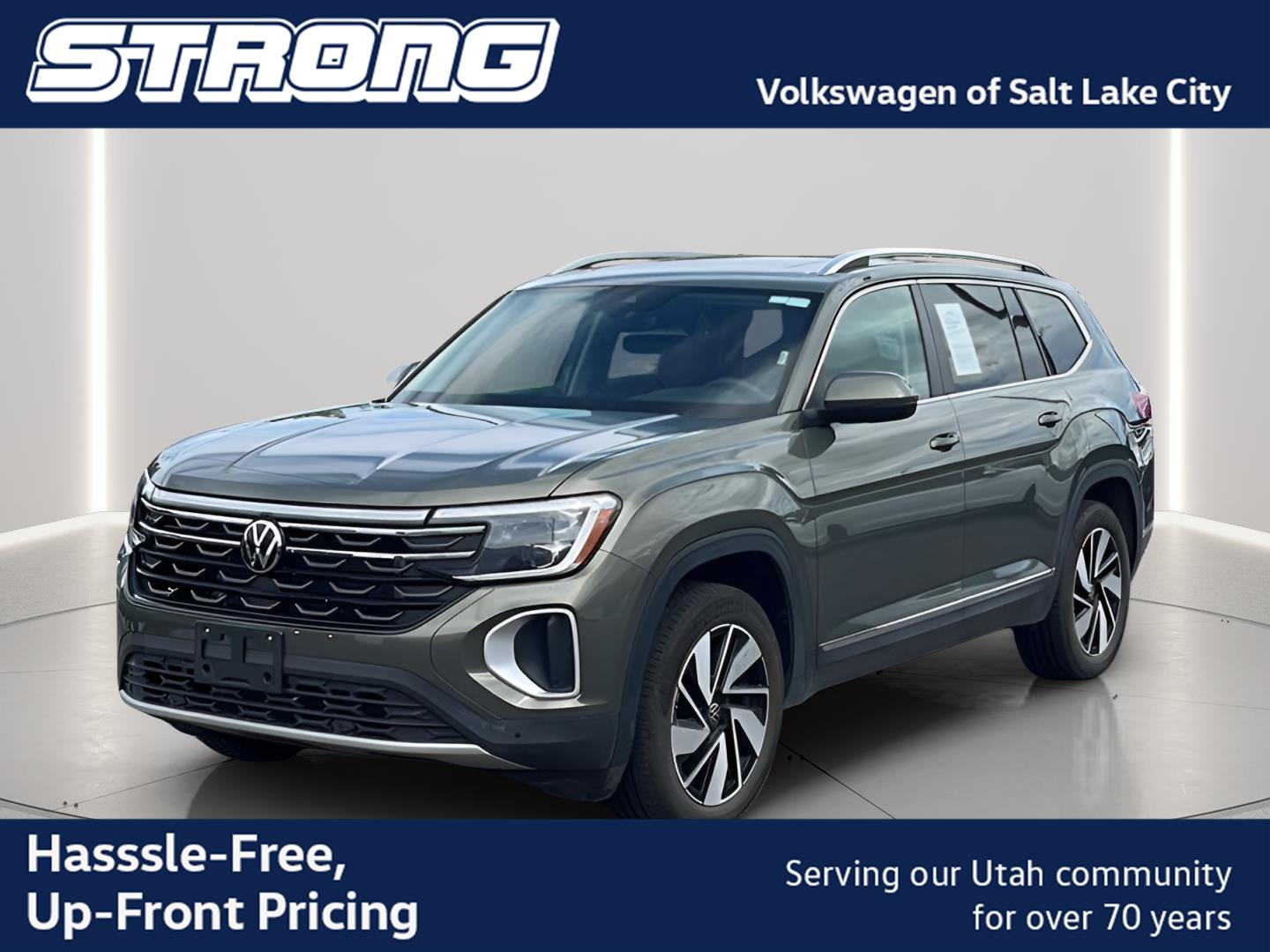 Avocado Green Pearl 2025 Volkswagen Atlas SUV / Crossover All-Wheel Drive Automatic