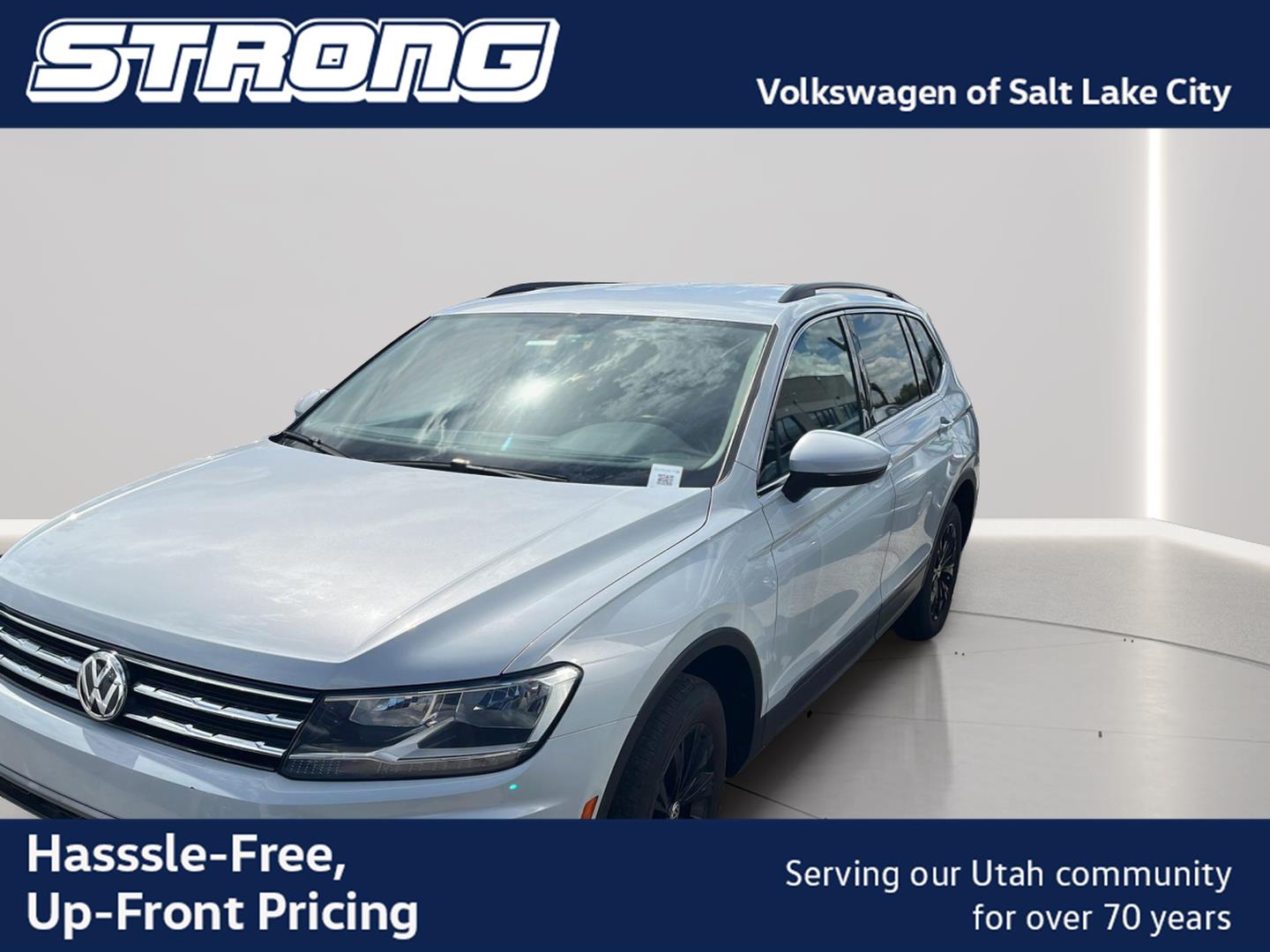 White Silver Metallic 2019 Volkswagen Tiguan SUV / Crossover All-Wheel Drive Automatic