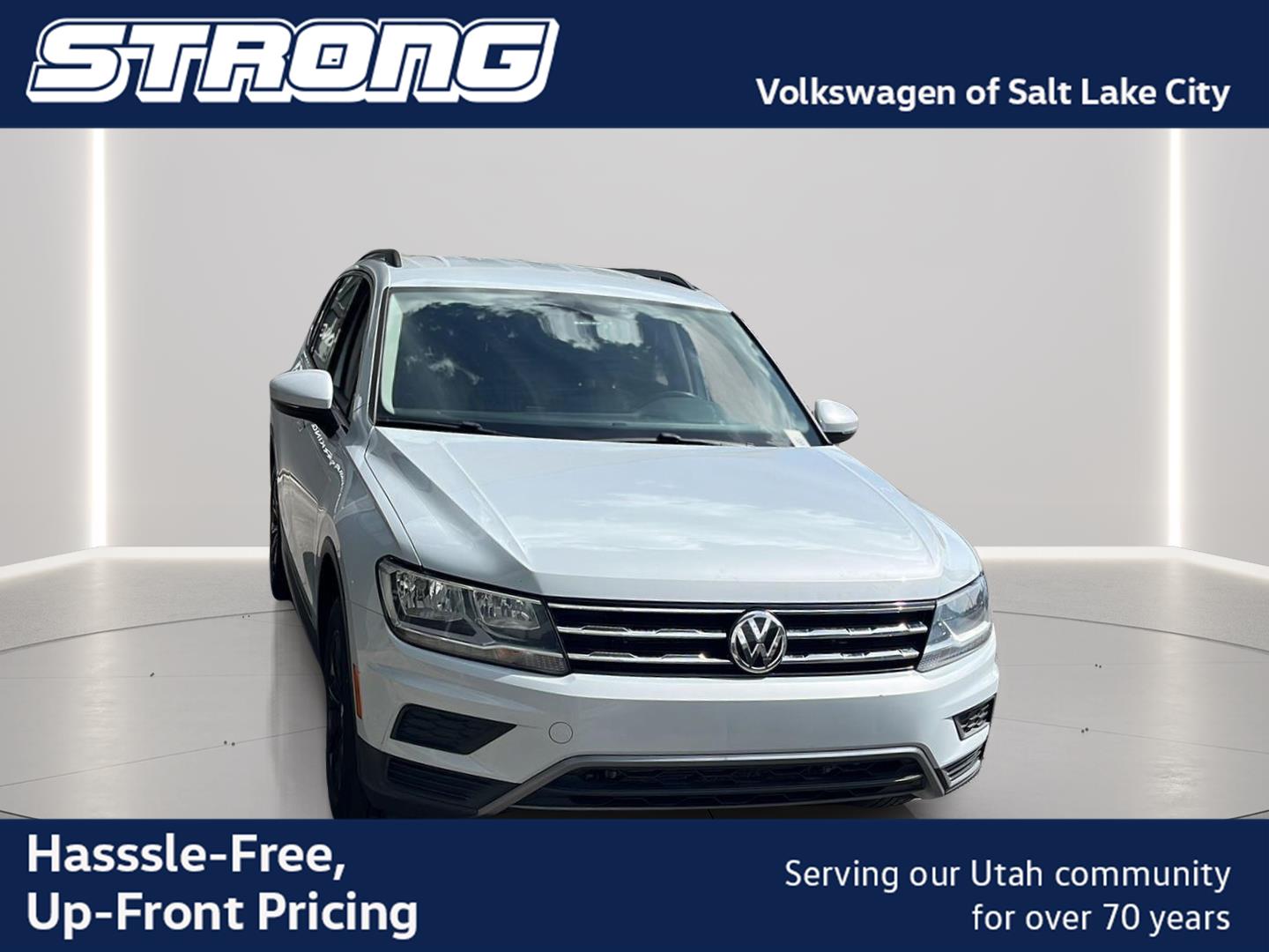 White Silver Metallic 2019 Volkswagen Tiguan SUV / Crossover All-Wheel Drive Automatic