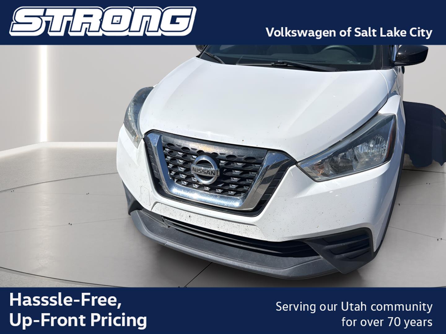 White (Fresh Powder) 2018 Nissan Kicks SUV / Crossover Front-Wheel Drive Continuously Variable Transmission