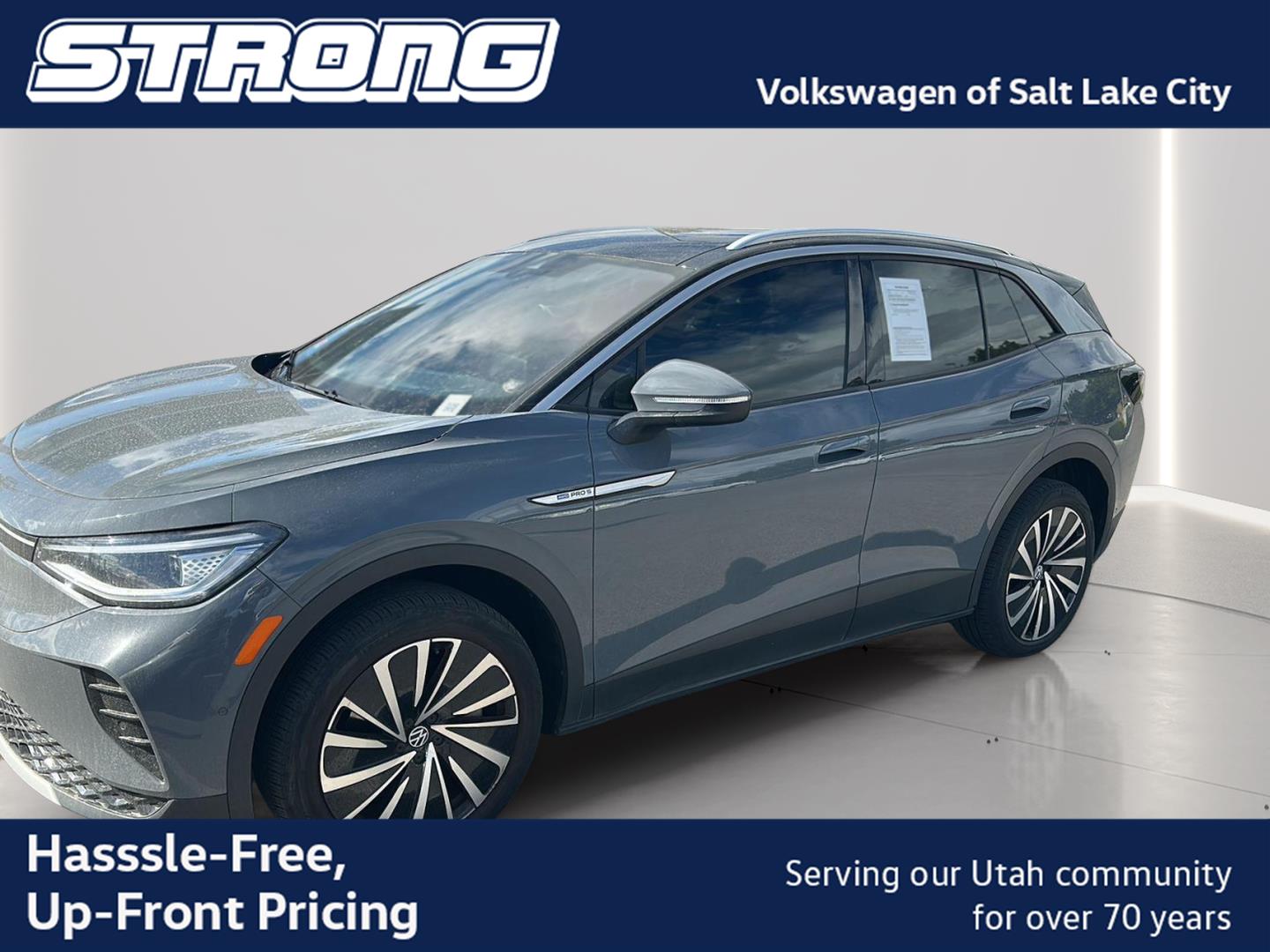 Pure Gray w/Black Roof 2023 Volkswagen ID.4 SUV / Crossover All-Wheel Drive Automatic