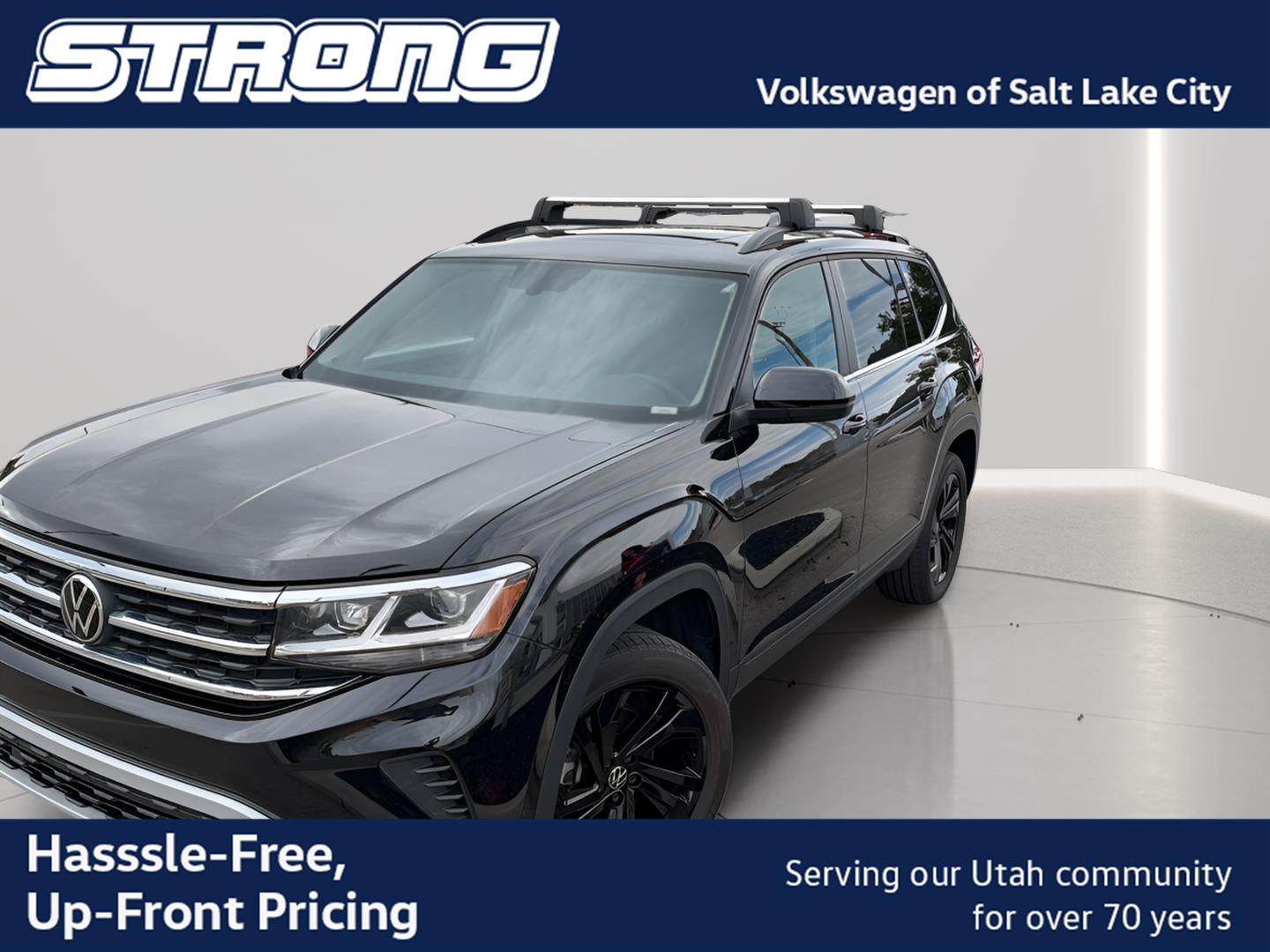 Deep Black Pearl 2023 Volkswagen Atlas SUV / Crossover All-Wheel Drive Automatic