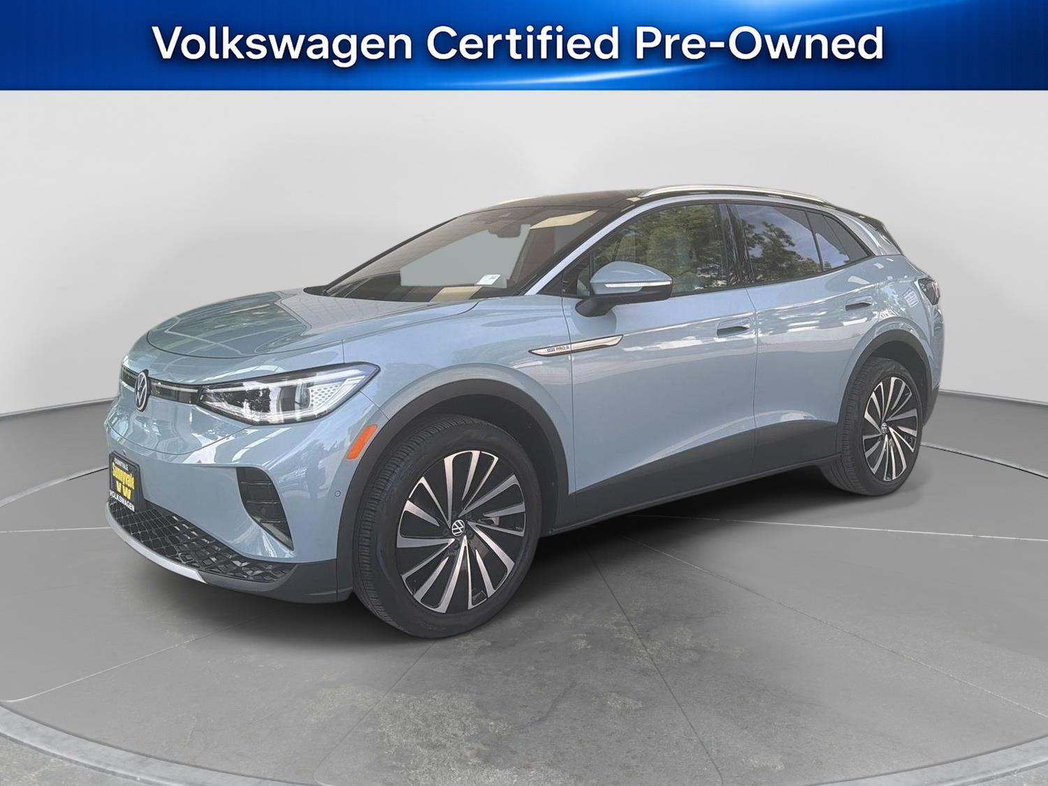 Arctic Blue Metallic w/Black Roof 2023 Volkswagen ID.4 Pro S Plus AWD SUV / Crossover All-Wheel Drive Automatic