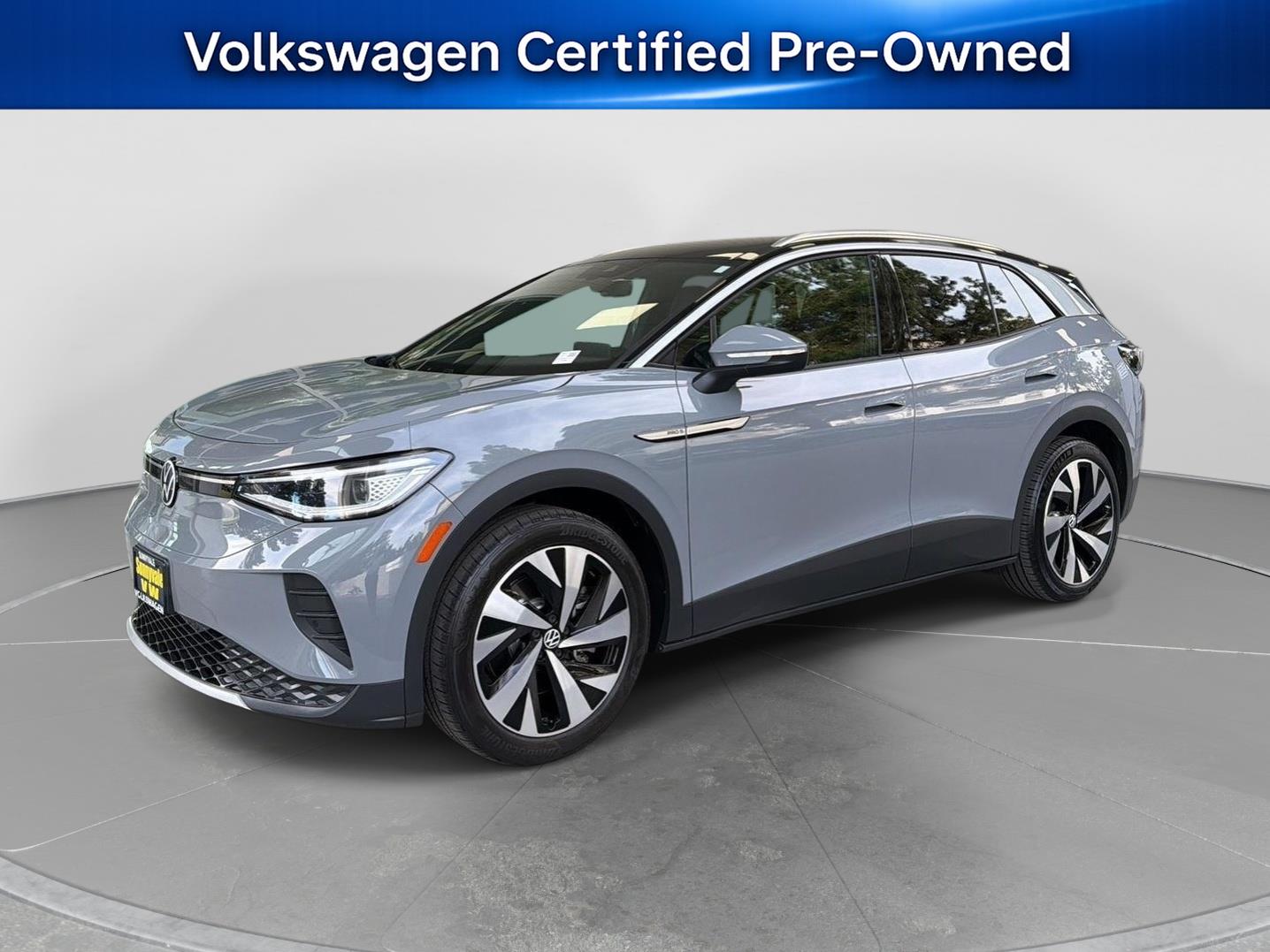 Moonstone Gray/Black Roof 2022 Volkswagen ID.4 Pro S RWD SUV / Crossover Rear-Wheel Drive Automatic