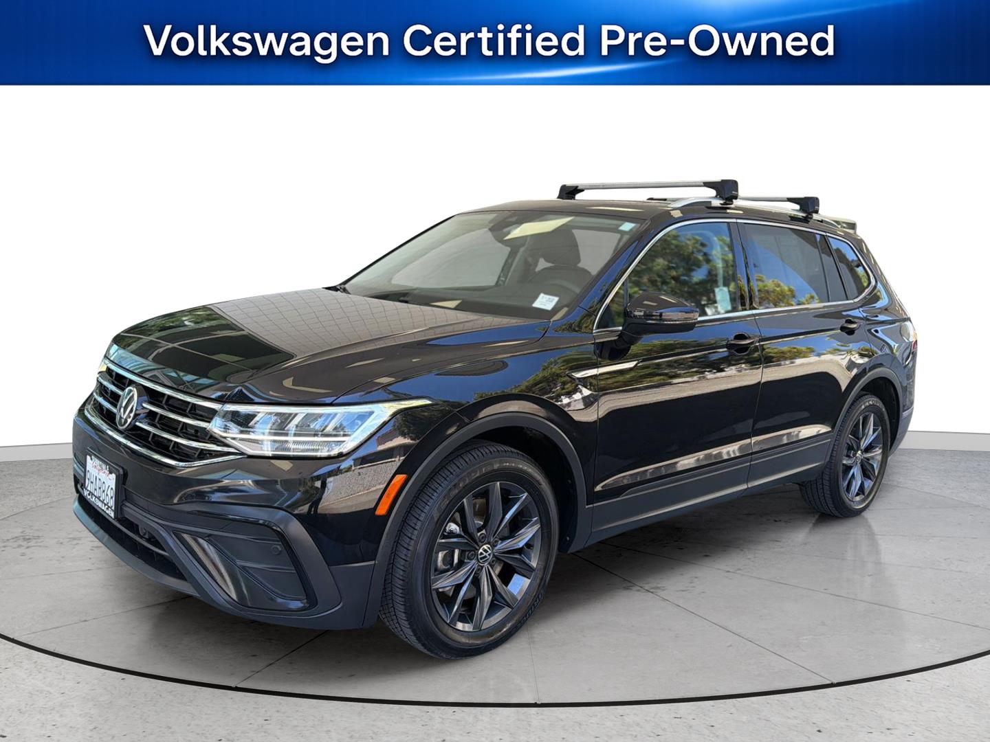 Deep Black Pearl 2023 Volkswagen Tiguan SUV / Crossover All-Wheel Drive Automatic