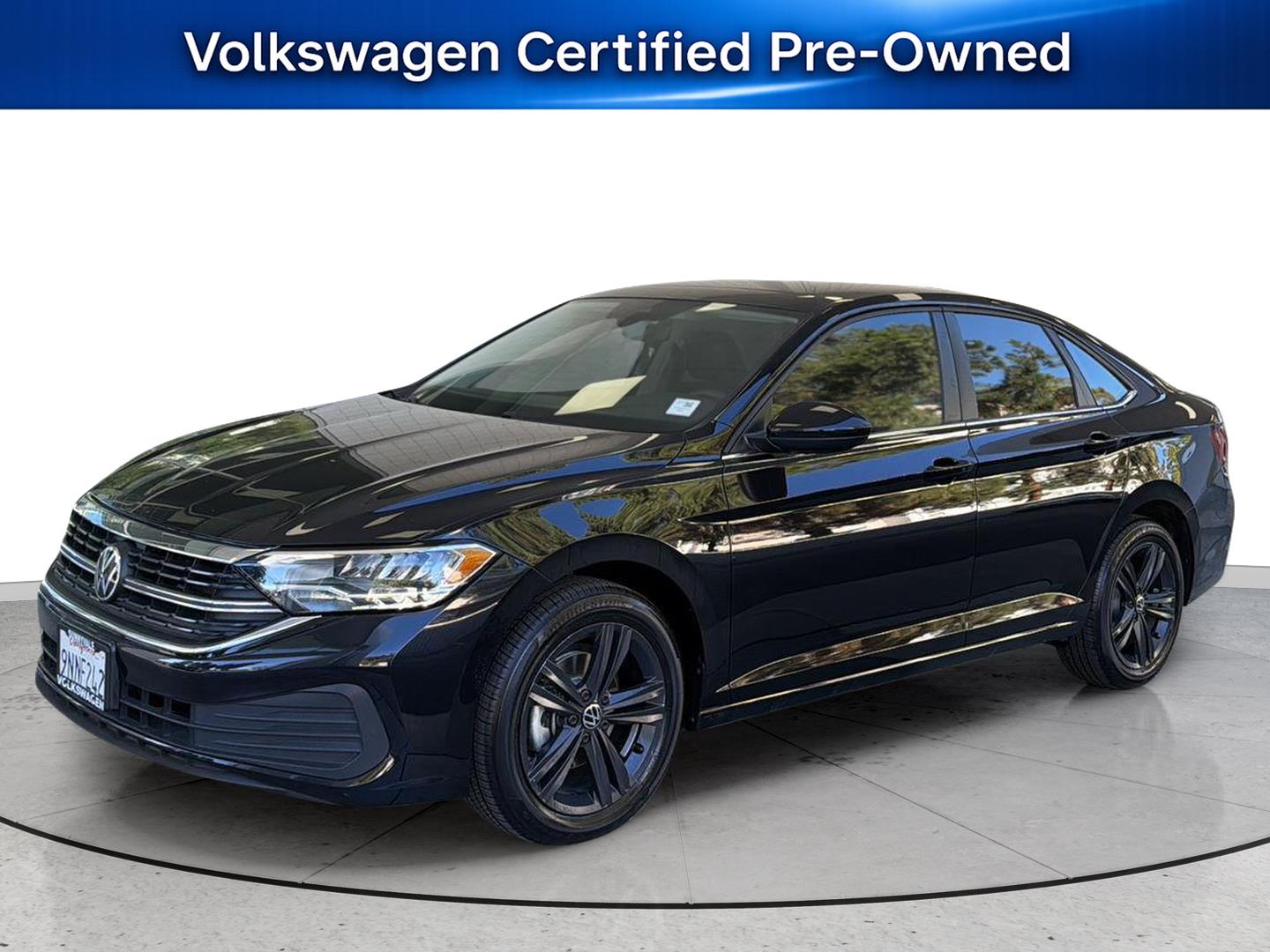 Deep Black Pearl 2024 Volkswagen Jetta Sedan Front-Wheel Drive Automatic