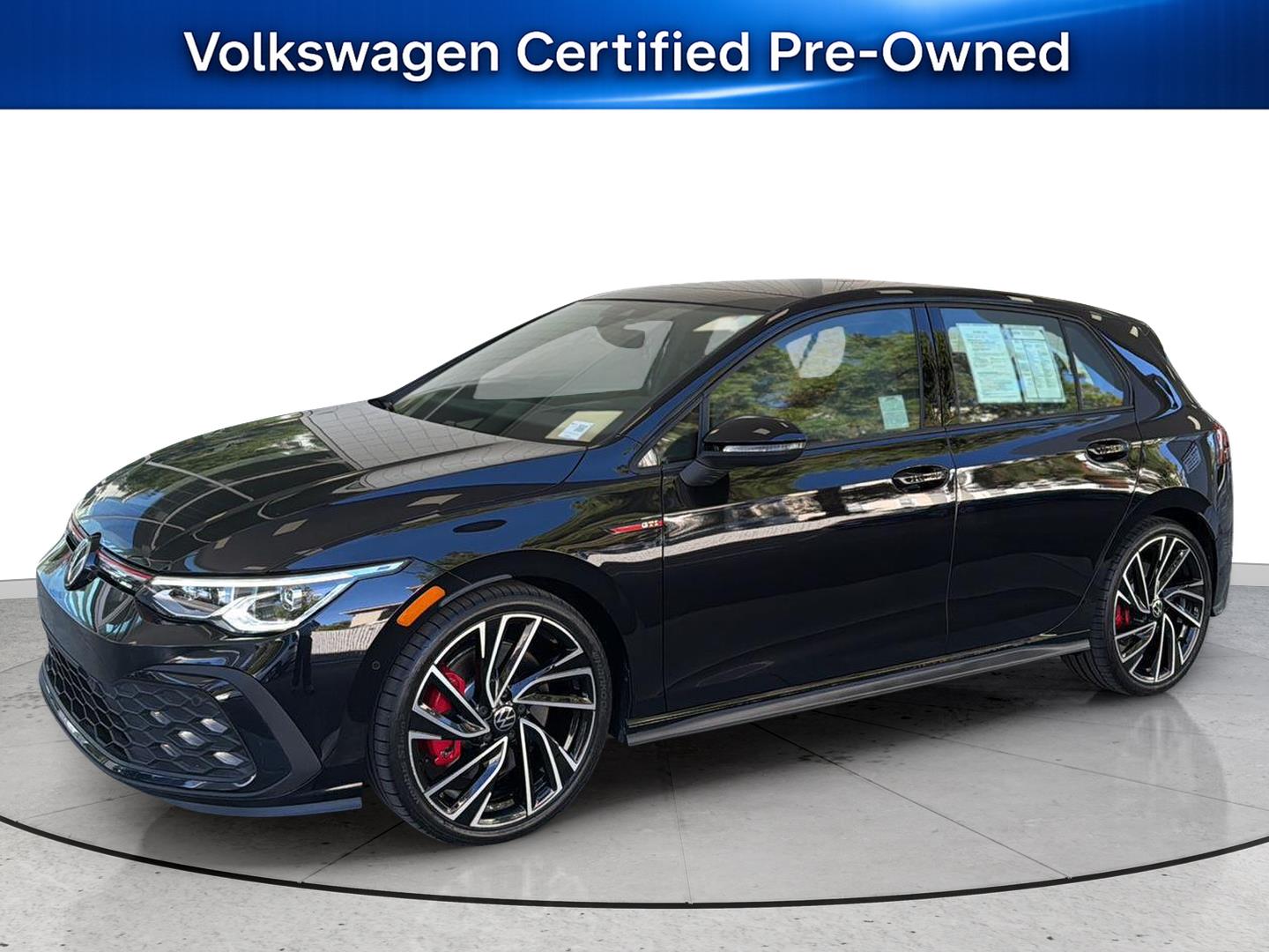 Deep Black Pearl 2023 Volkswagen Golf GTI Hatchback Front-Wheel Drive Automatic
