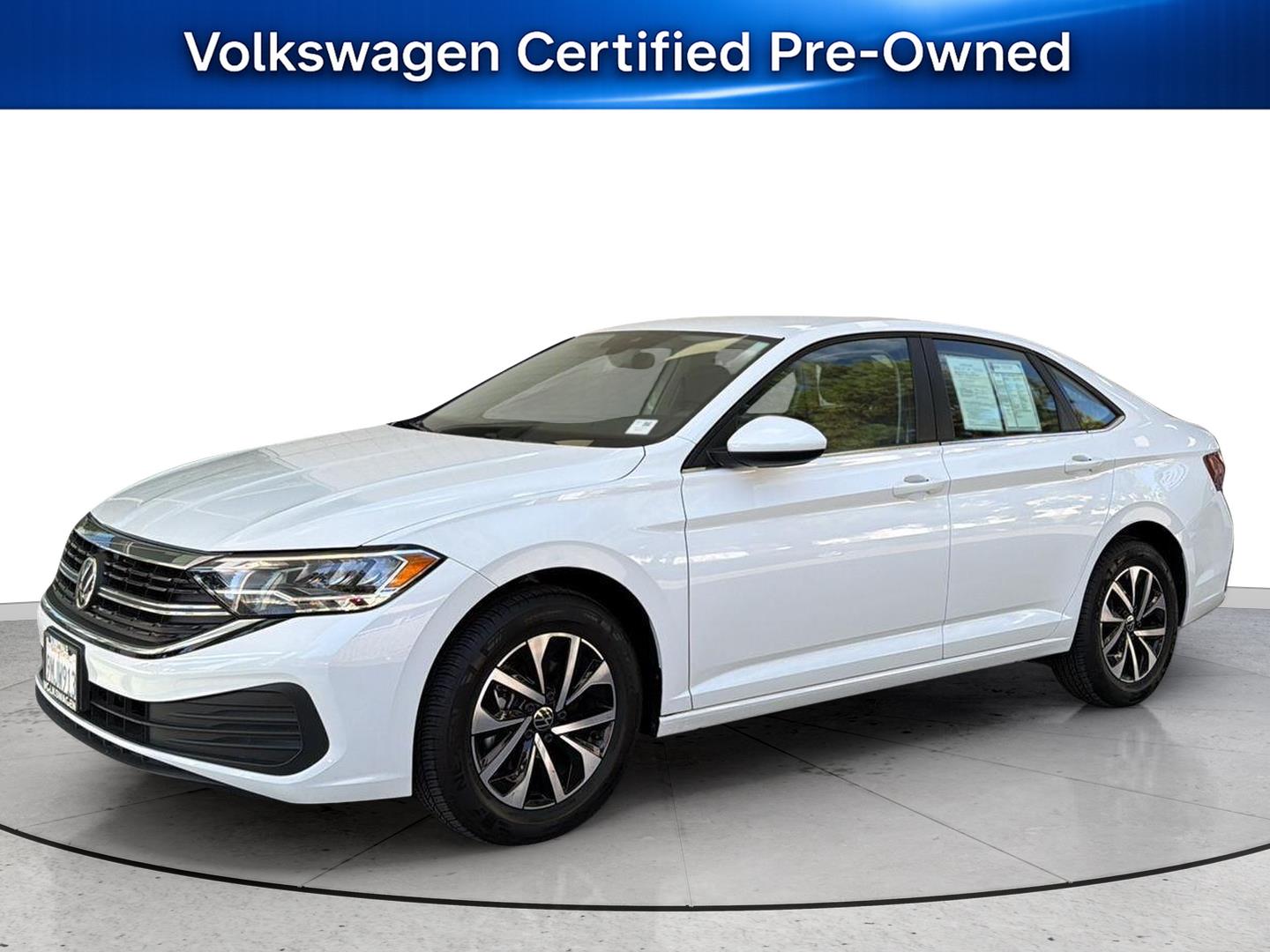 Pure White 2024 Volkswagen Jetta Sedan Front-Wheel Drive Automatic