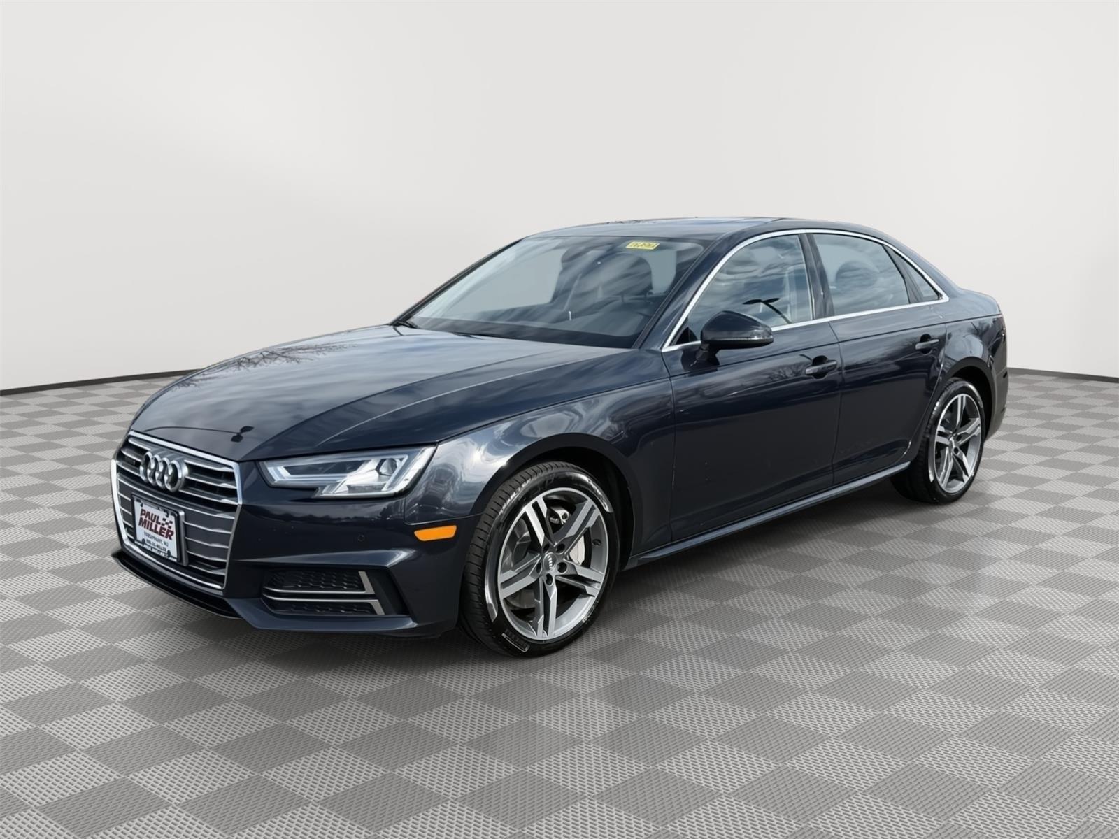 Moonlight Blue Metallic 2018 Audi A4 2.0 TFSI quattro Premium Plus AWD Sedan All-Wheel Drive Automatic