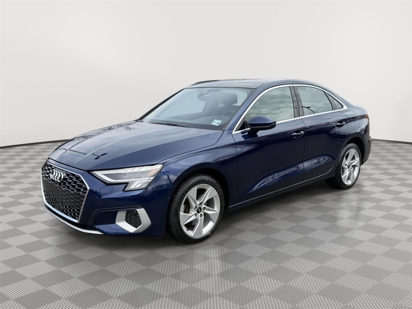 Navarra Blue Metallic 2023 Audi A3 40 TFSI quattro Premium AWD Sedan All-Wheel Drive Automatic