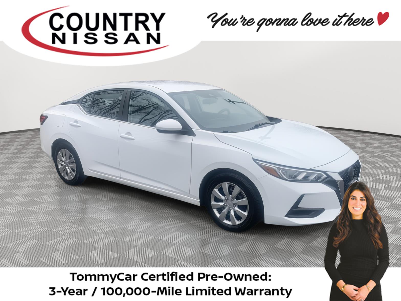 White (Fresh Powder) 2022 Nissan Sentra S FWD Sedan Front-Wheel Drive Continuously Variable Transmission