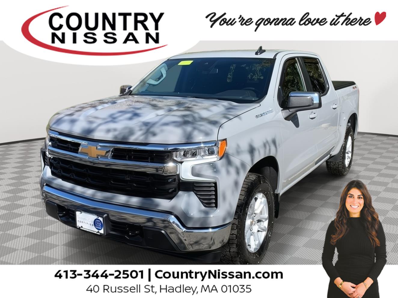 Slate Gray Metallic 2024 Chevrolet Silverado 1500 LT Crew Cab 4WD Pickup Truck Four-Wheel Drive 8-Speed Automatic