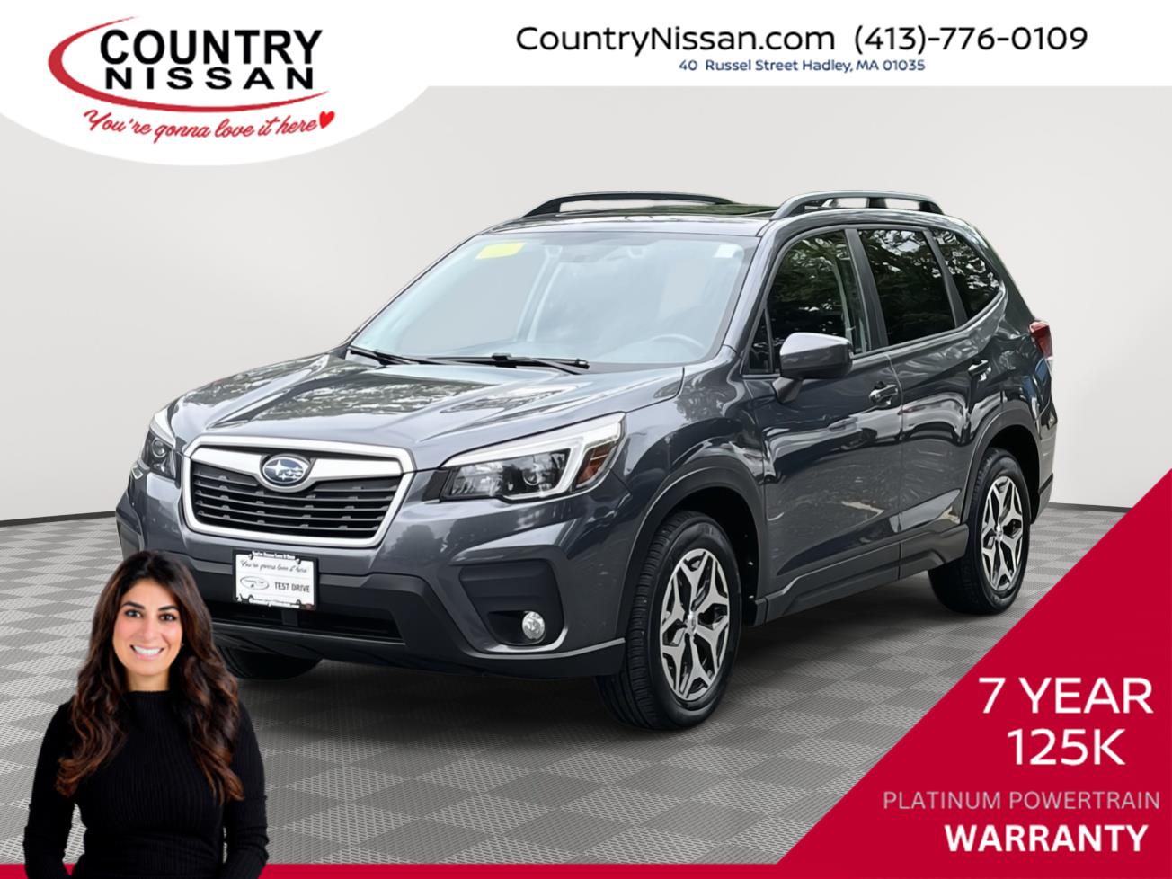 Magnetite Gray Metallic 2021 Subaru Forester SUV / Crossover All-Wheel Drive Continuously Variable Transmission