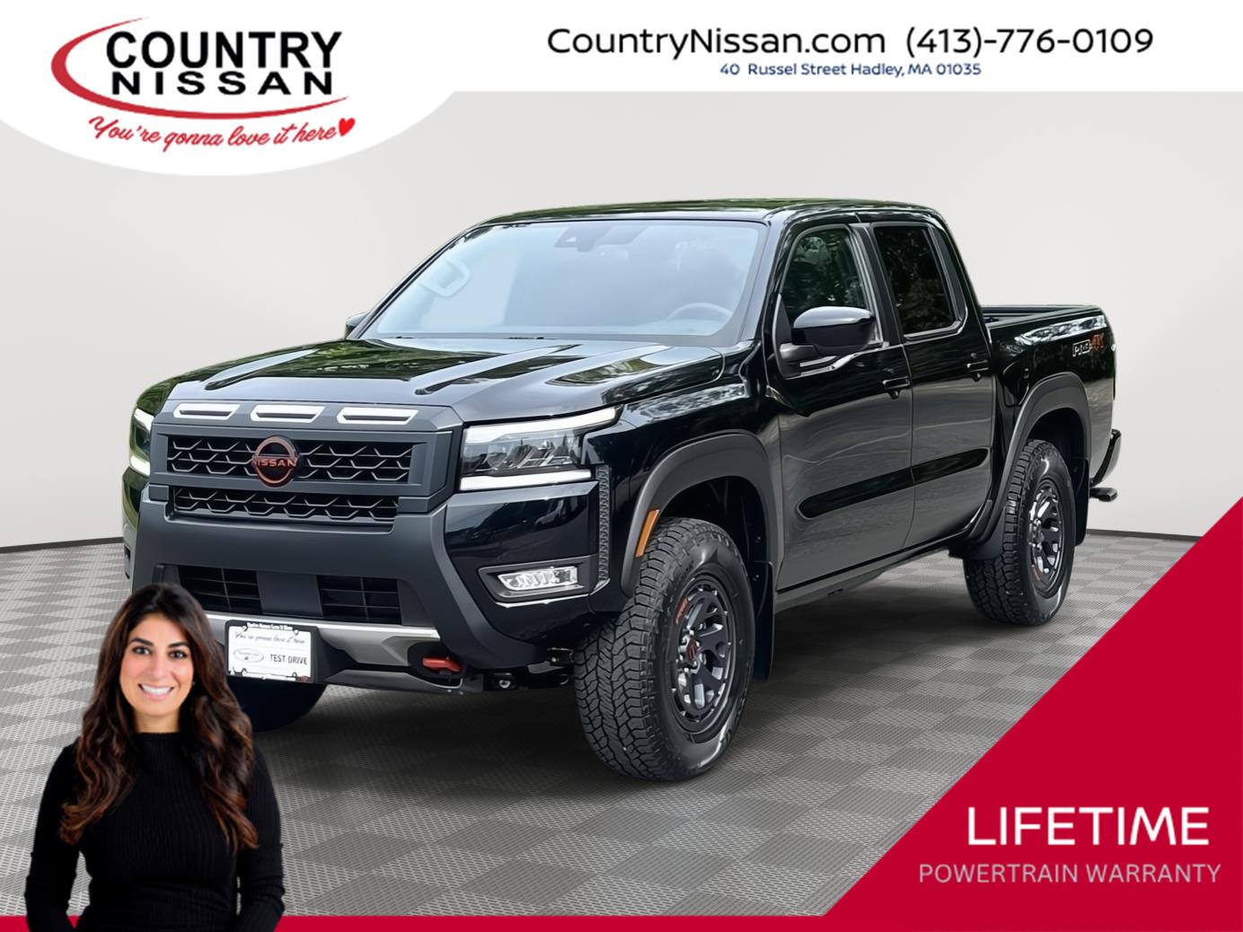 Super Black 2026 Nissan Frontier Pickup Truck Four-Wheel Drive Automatic