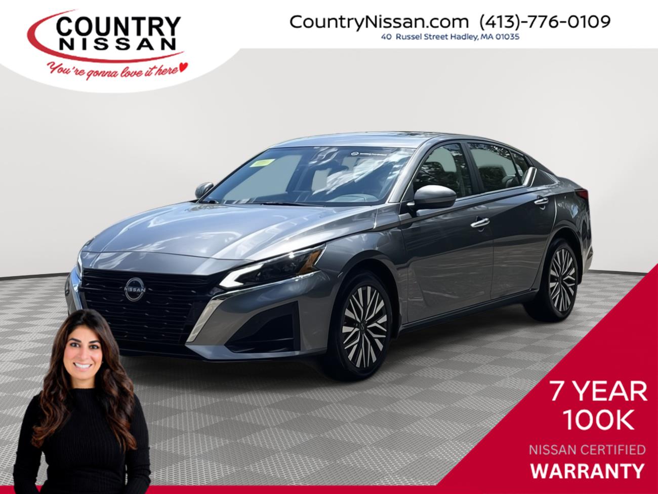 Gray (Gun Metallic) 2024 Nissan Altima Sedan All-Wheel Drive Continuously Variable Transmission