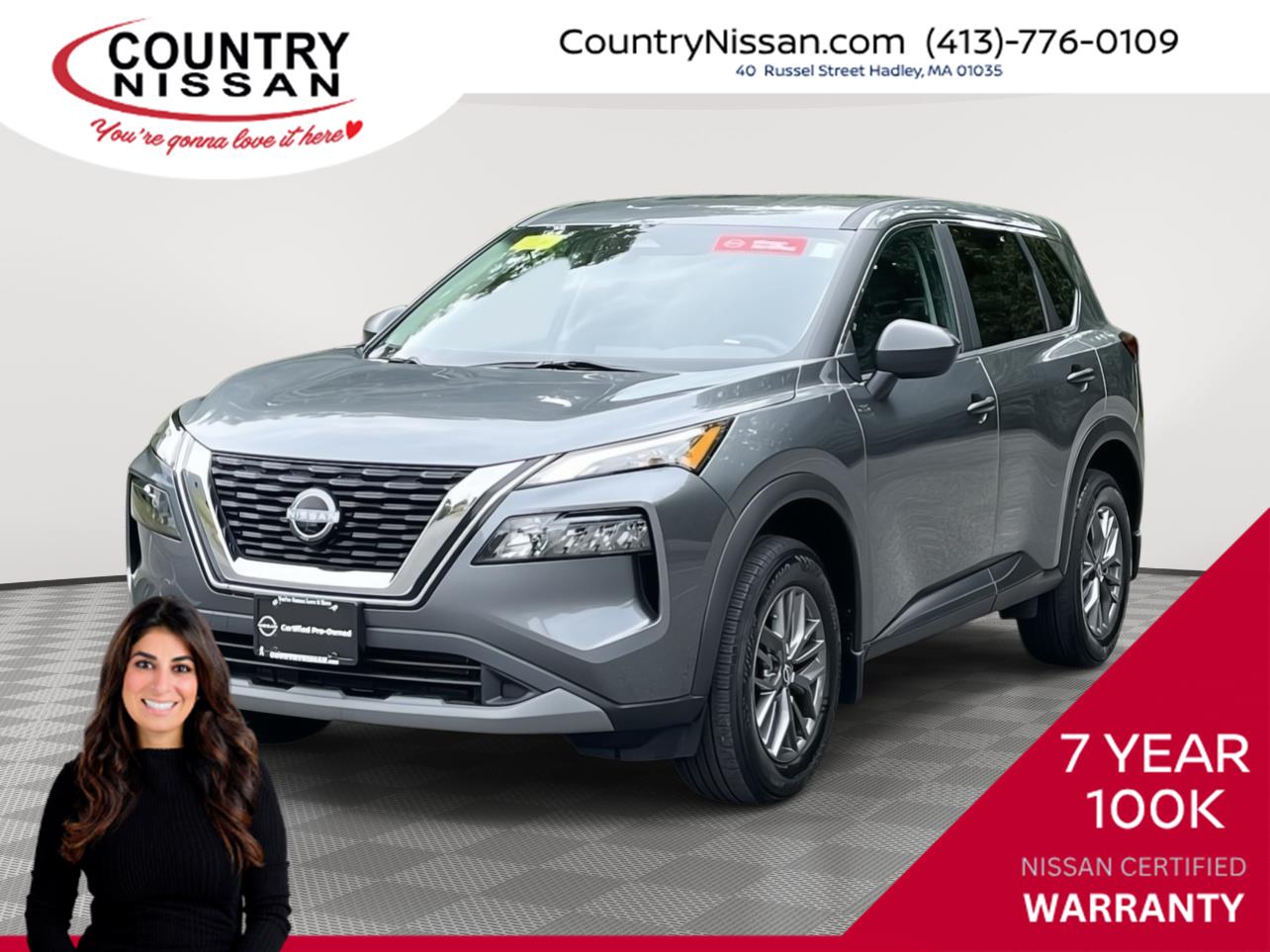 Gray (Gun Metallic) 2023 Nissan Rogue SUV / Crossover All-Wheel Drive Continuously Variable Transmission