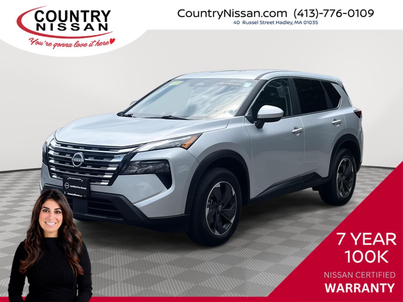 Brilliant Silver Metallic 2025 Nissan Rogue SUV / Crossover All-Wheel Drive Continuously Variable Transmission