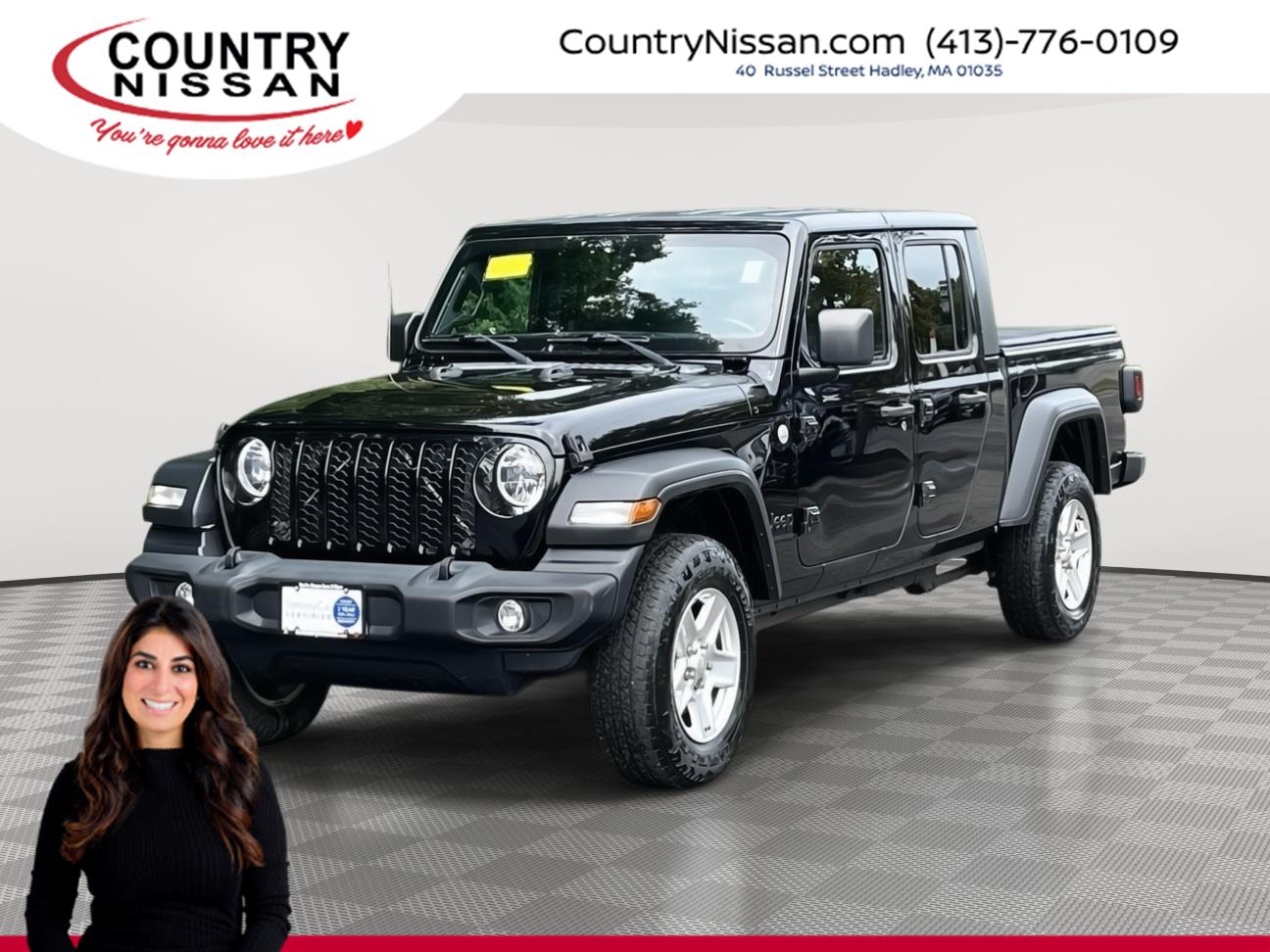 Black Clearcoat 2020 Jeep Gladiator Pickup Truck Four-Wheel Drive 6-Speed Manual