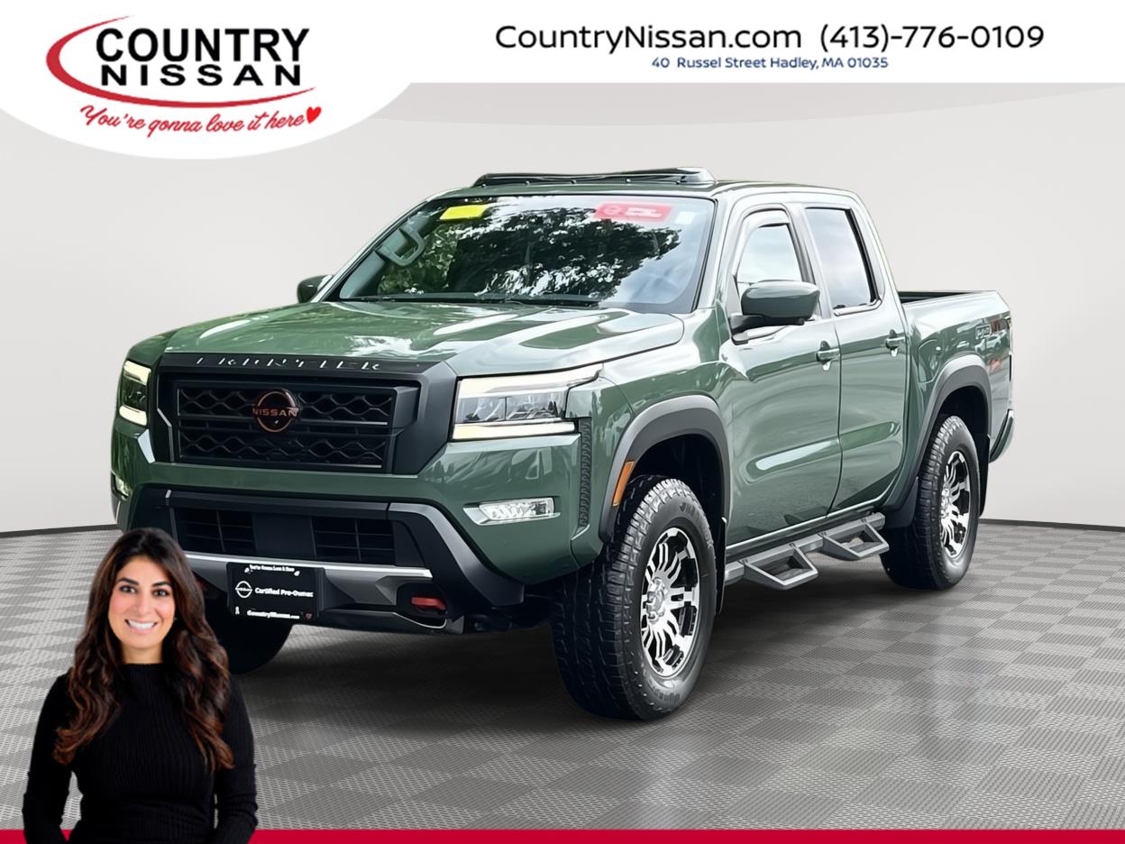 Tactical Green Metallic 2022 Nissan Frontier Pickup Truck Four-Wheel Drive Automatic