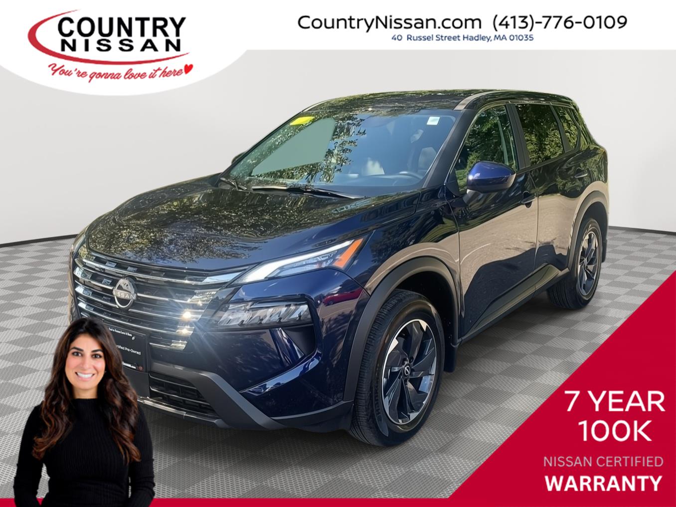 Deep Ocean Blue Pearl 2025 Nissan Rogue SUV / Crossover All-Wheel Drive Continuously Variable Transmission