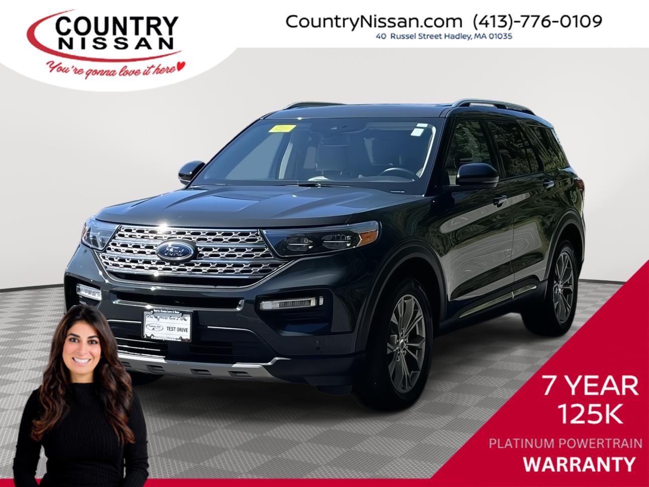 Forged Green 2022 Ford Explorer SUV / Crossover All-Wheel Drive Automatic