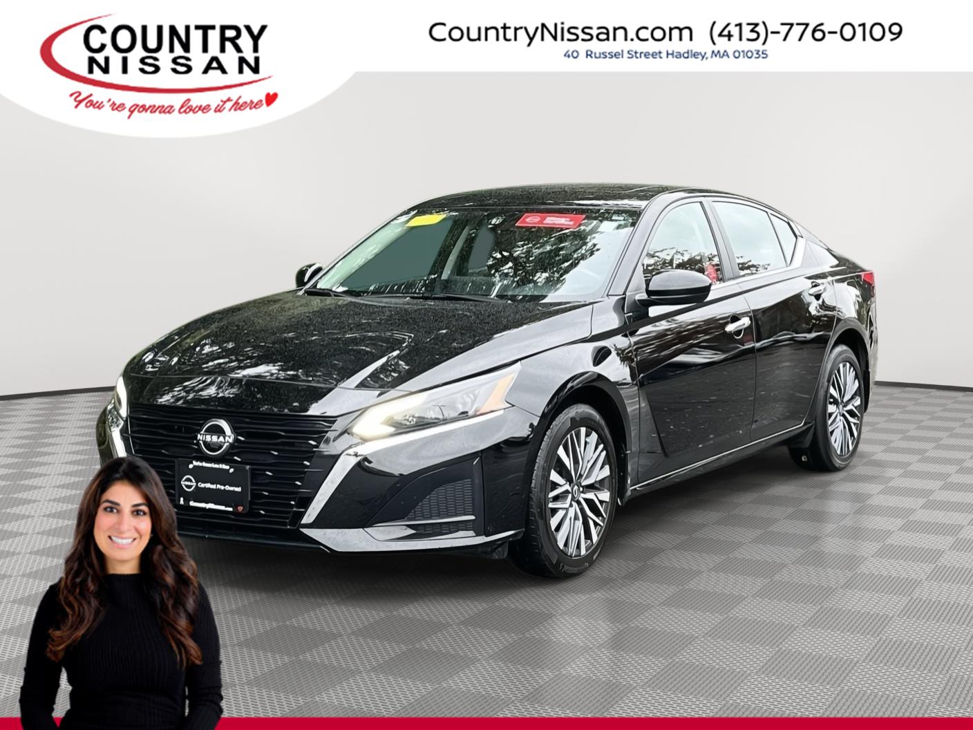Super Black 2023 Nissan Altima Sedan All-Wheel Drive Continuously Variable Transmission