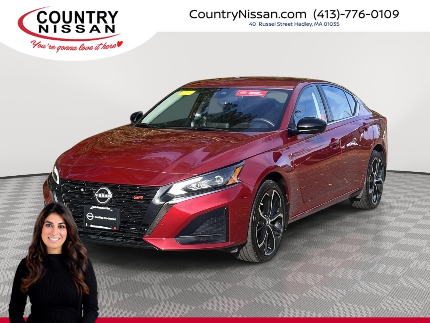 Red (Scarlet Ember) 2025 Nissan Altima Sedan All-Wheel Drive Continuously Variable Transmission