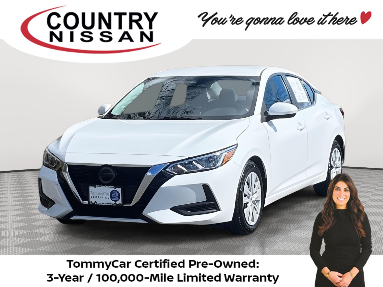 White (Fresh Powder) 2022 Nissan Sentra S FWD Sedan Front-Wheel Drive Continuously Variable Transmission