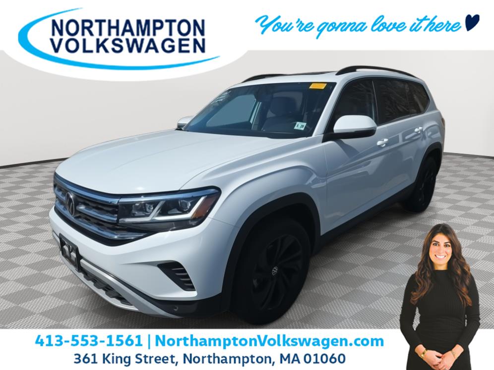 Pure White 2023 Volkswagen Atlas Automatic