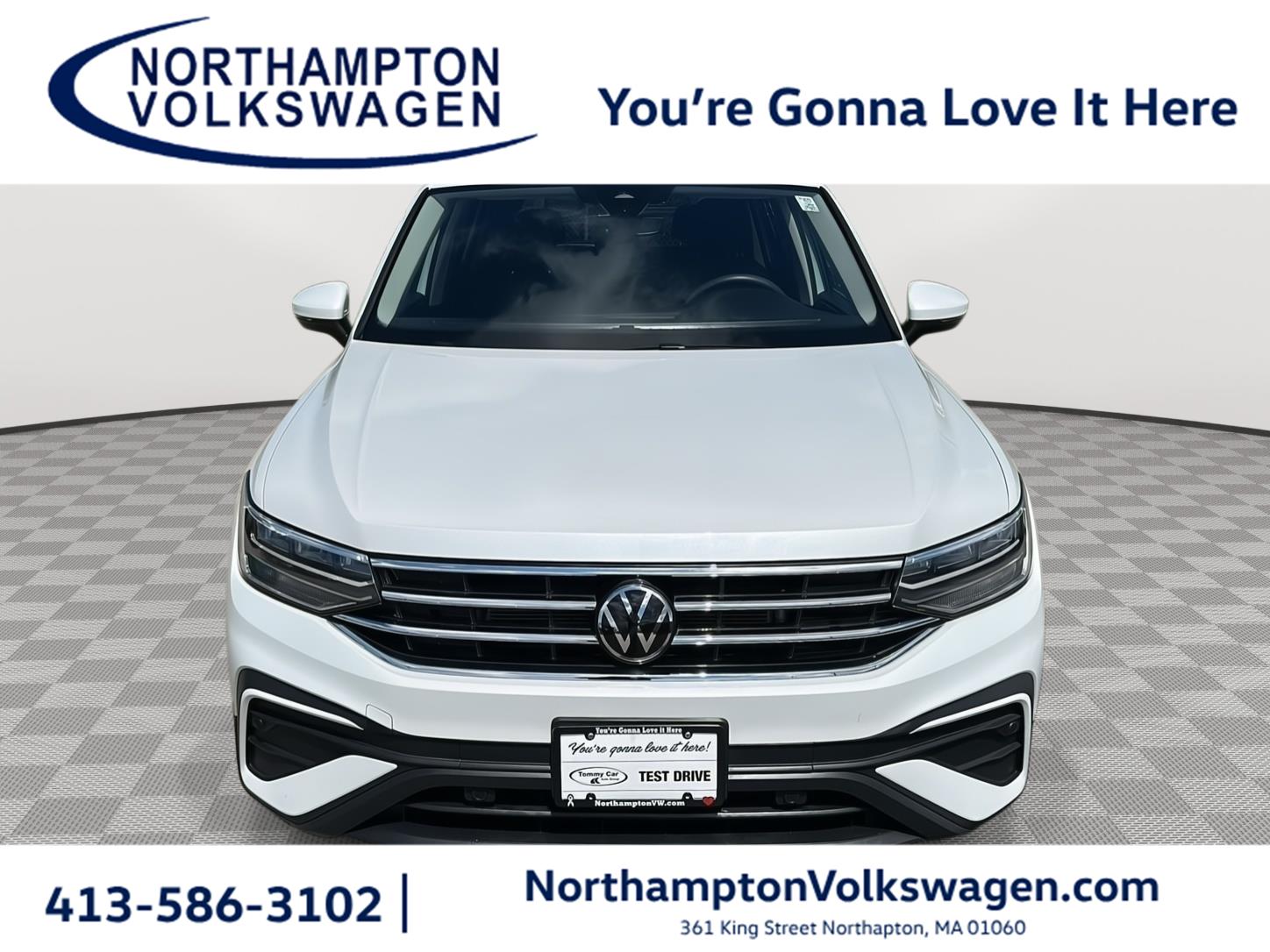 Opal White Pearl 2023 Volkswagen Tiguan SUV / Crossover All-Wheel Drive Automatic