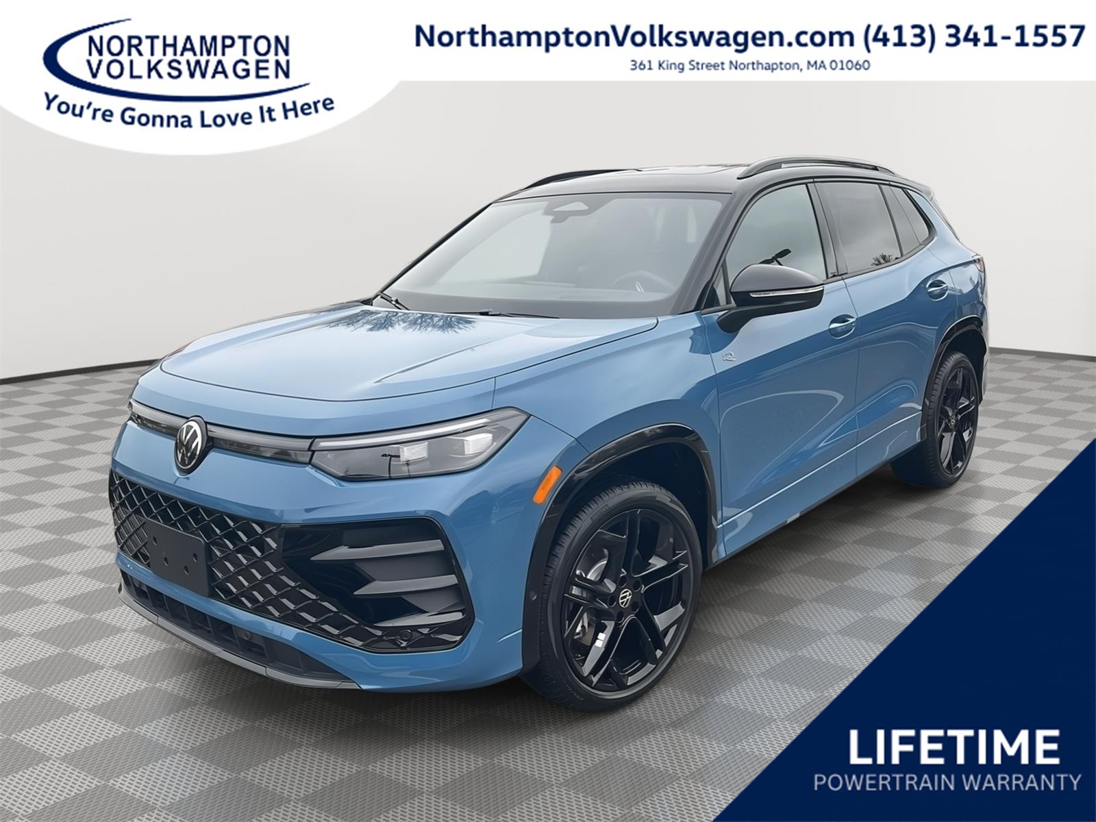 monterey blue with deep black roof 2026 Volkswagen Tiguan SUV / Crossover All-Wheel Drive Automatic