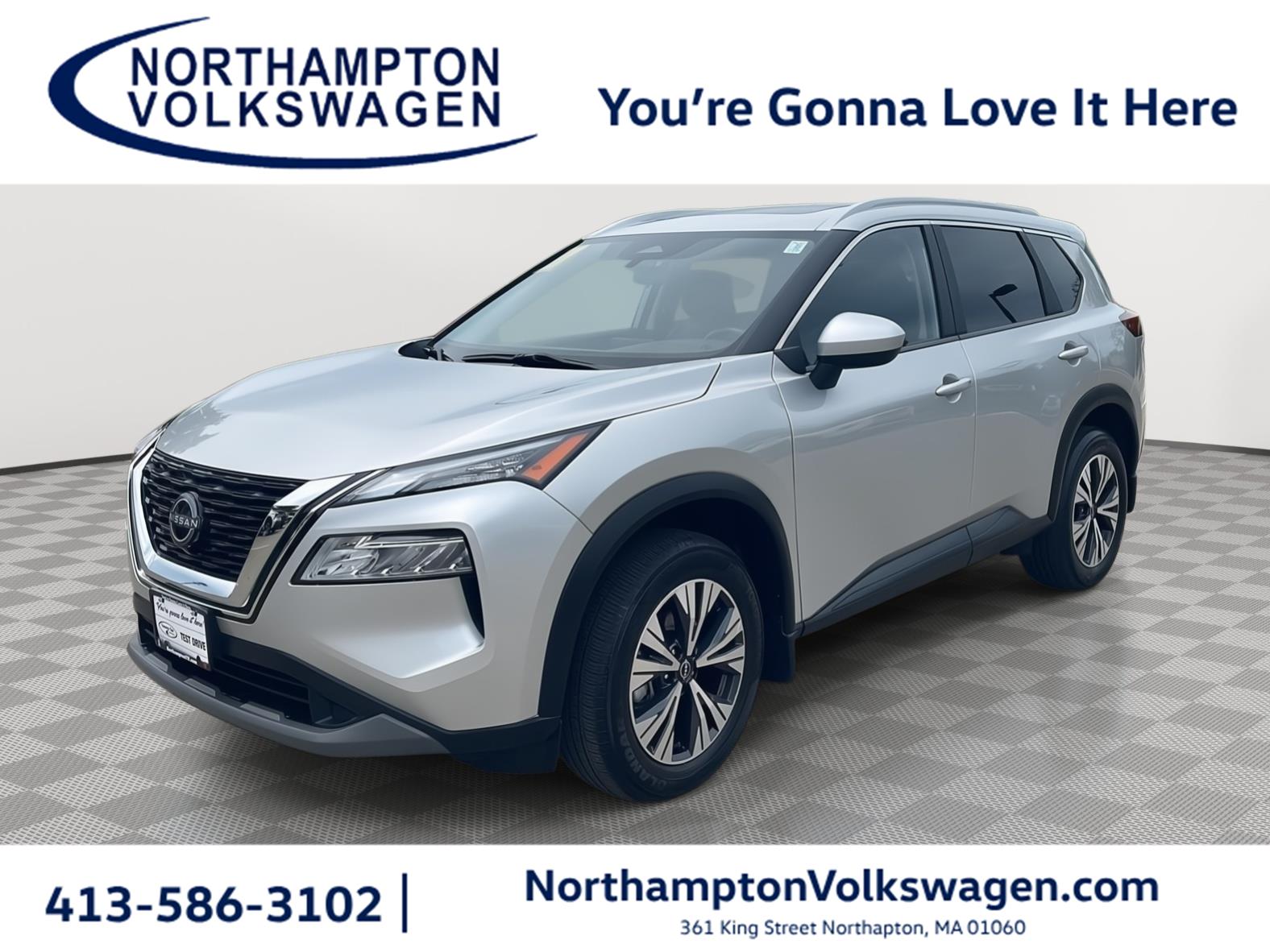 Brilliant Silver Metallic 2023 Nissan Rogue SUV / Crossover All-Wheel Drive Continuously Variable Transmission