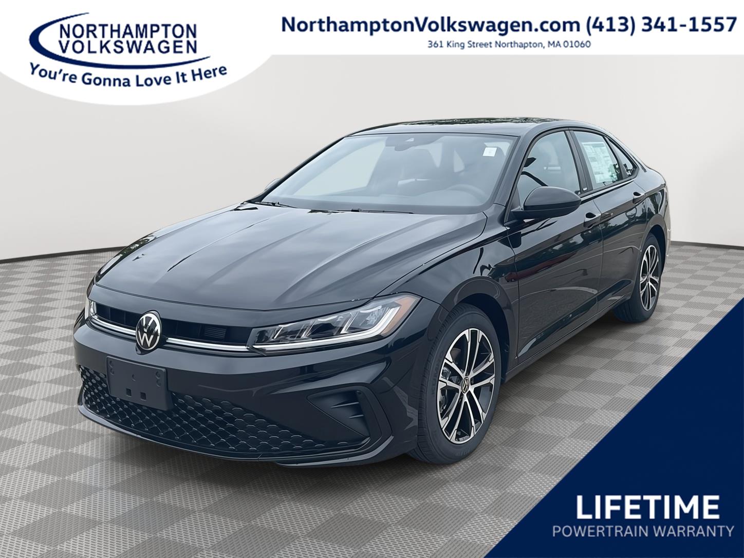 Deep Black Pearl 2026 Volkswagen Jetta Sedan Front-Wheel Drive Automatic