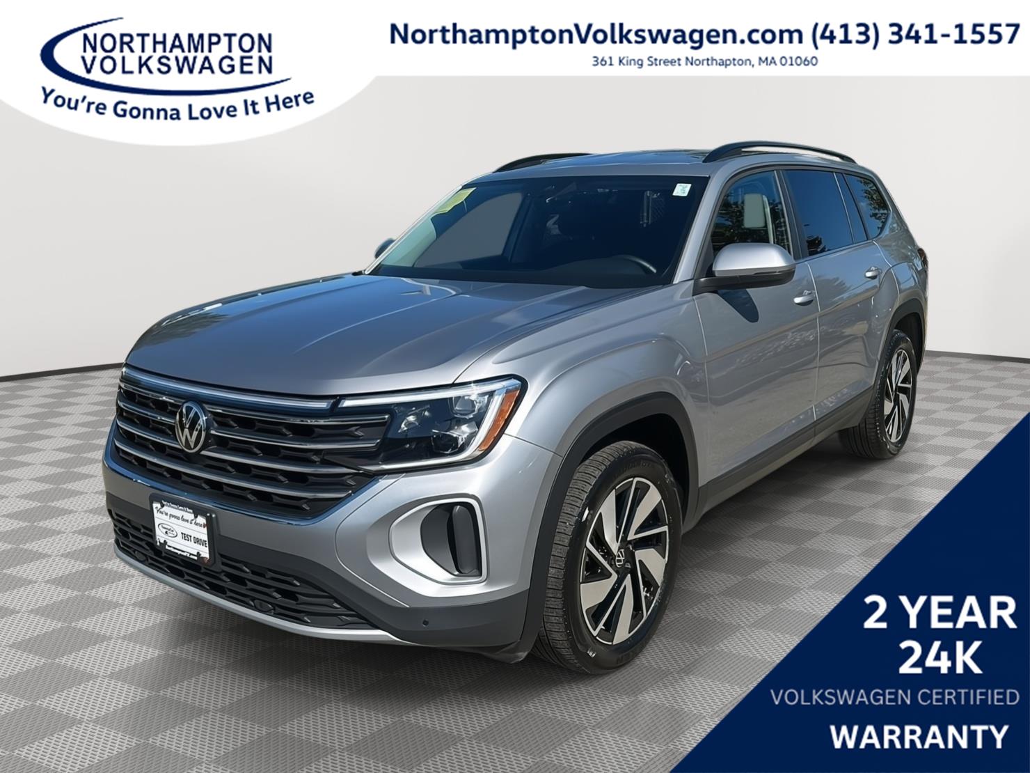 Platinum Gray Metallic 2025 Volkswagen Atlas SUV / Crossover All-Wheel Drive Automatic