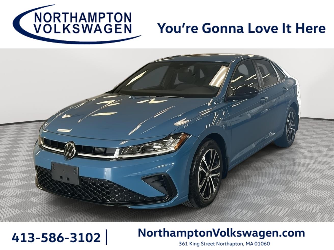 Monterey Blue 2025 Volkswagen Jetta Sedan Front-Wheel Drive Automatic